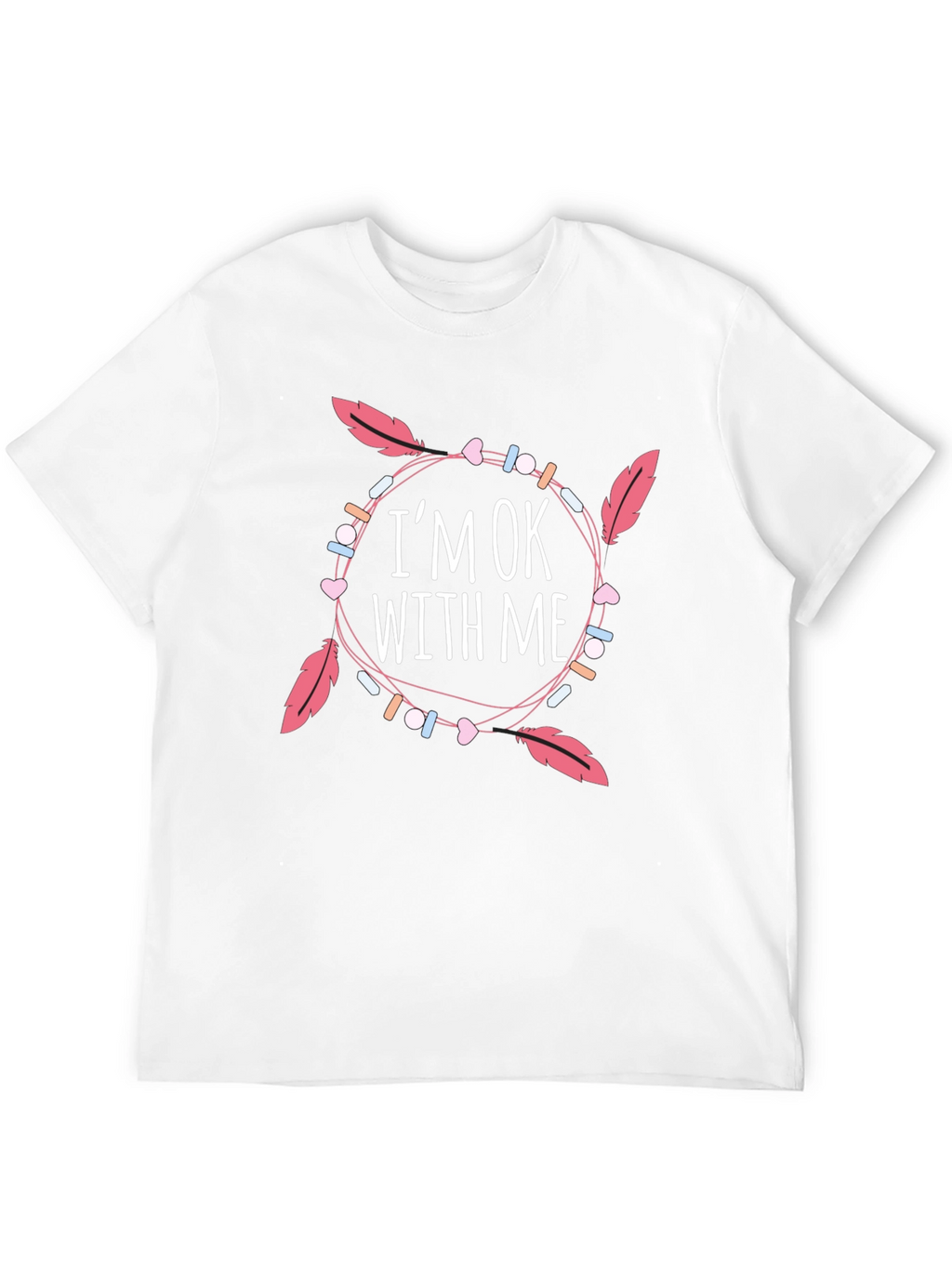 Im OK With Me Graphic Print Black T-Shirt