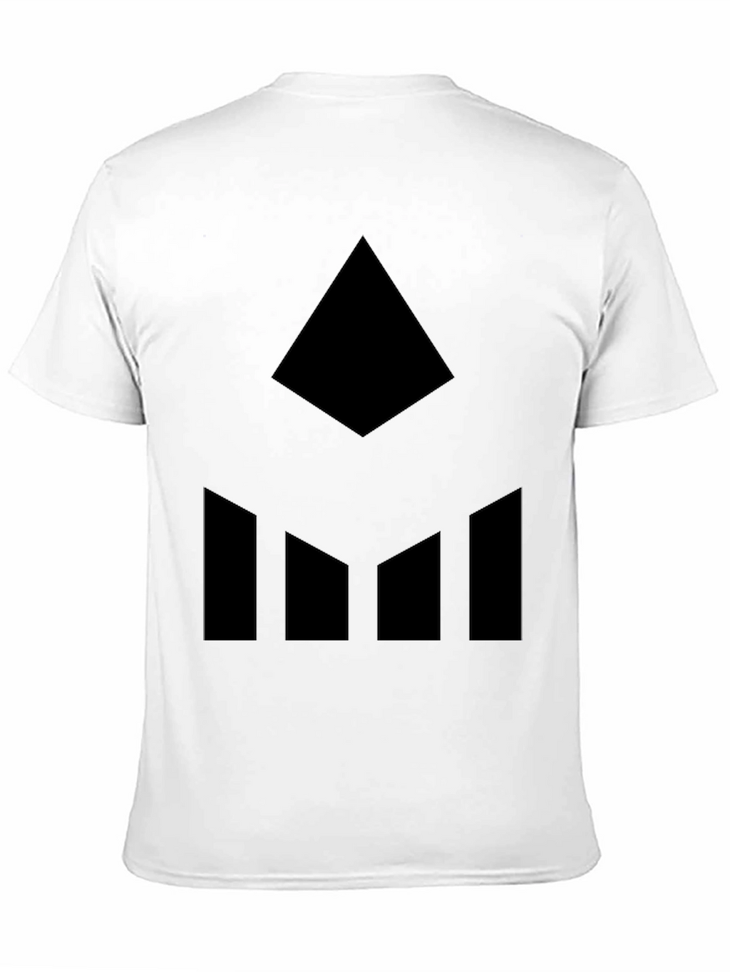 Black Geometric Graphic Tee - Modern Style