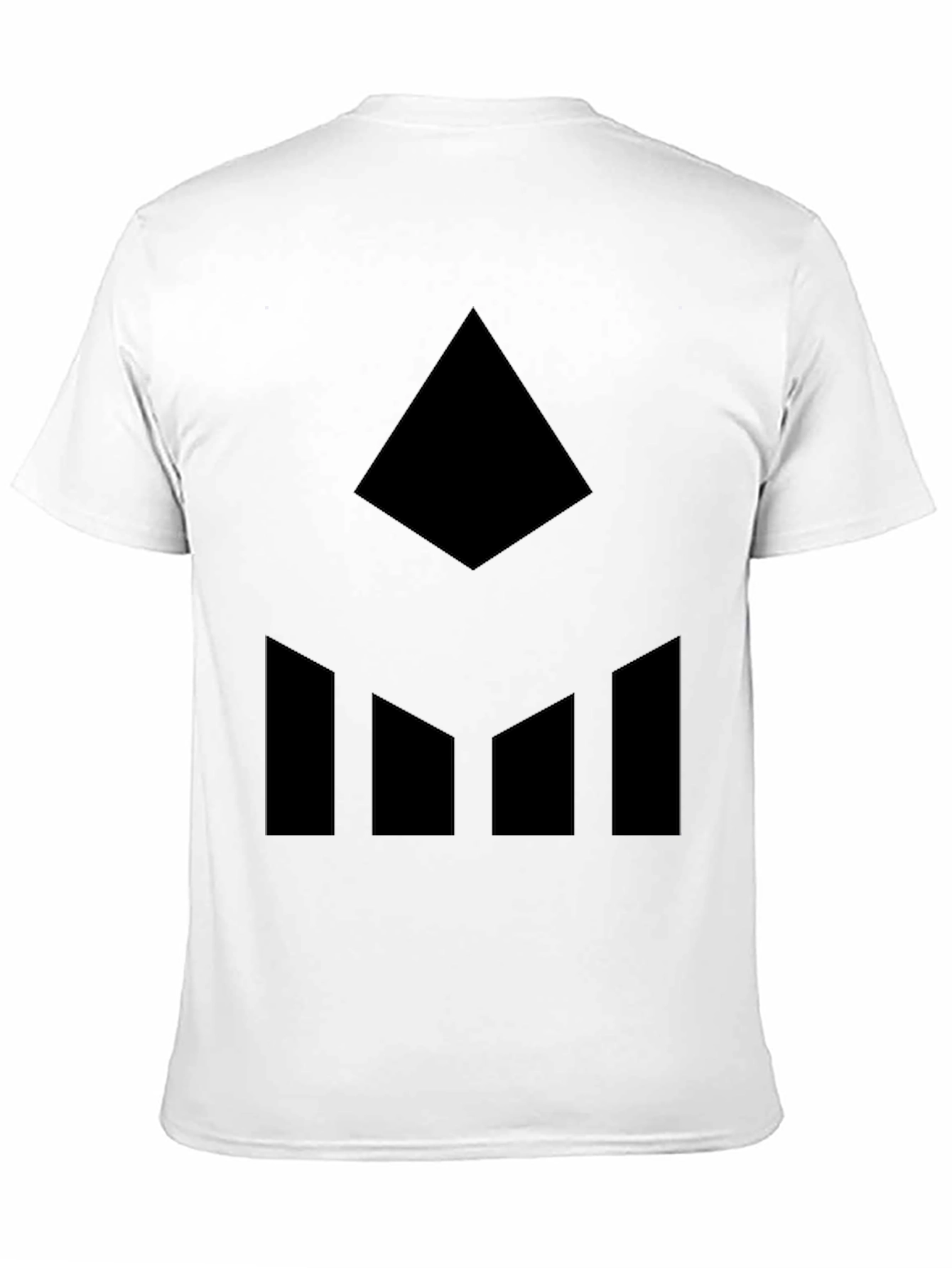 Black Geometric Graphic Tee - Modern Style