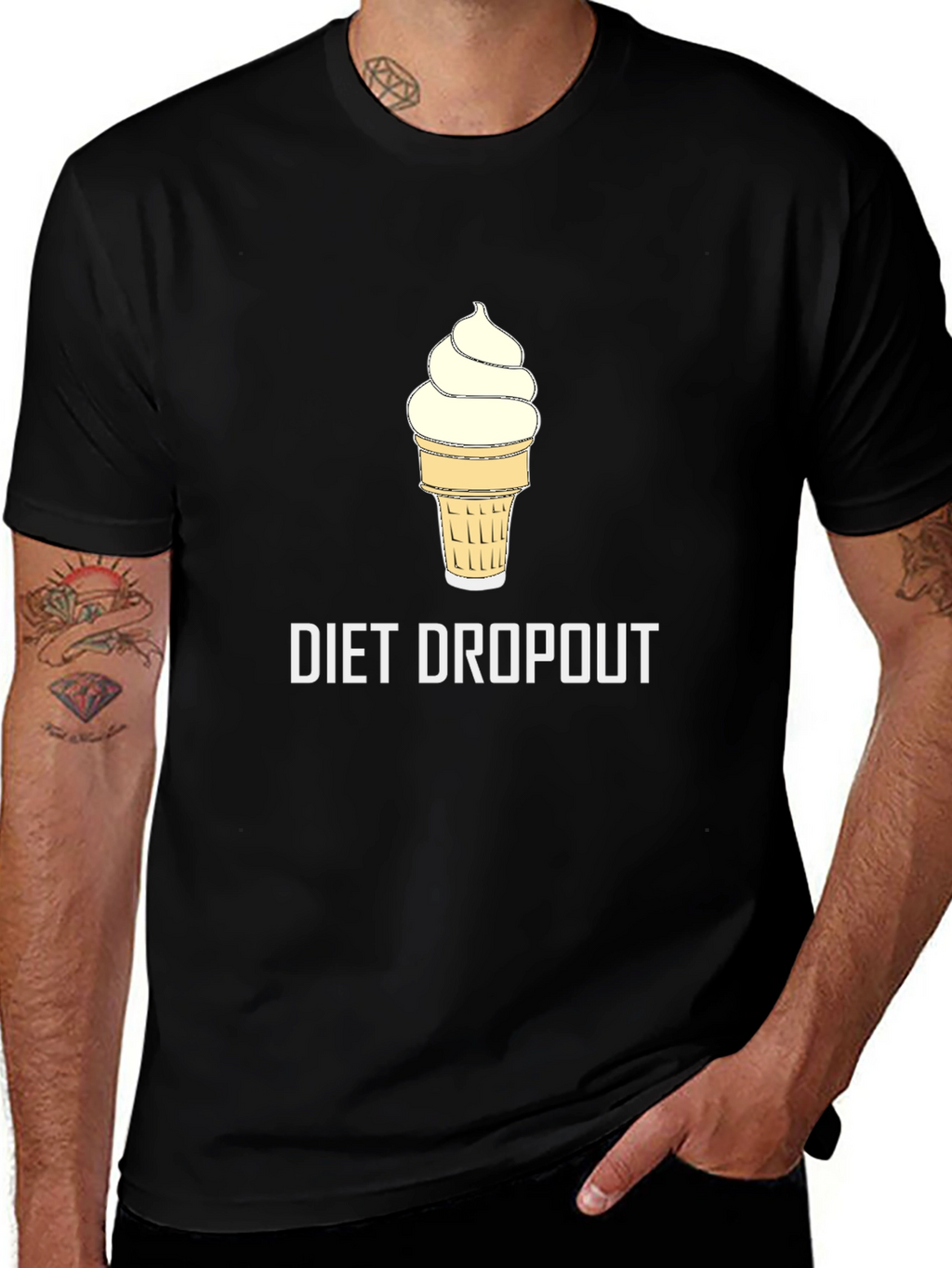 Diet Dropout Ice Cream Graphic T-Shirt