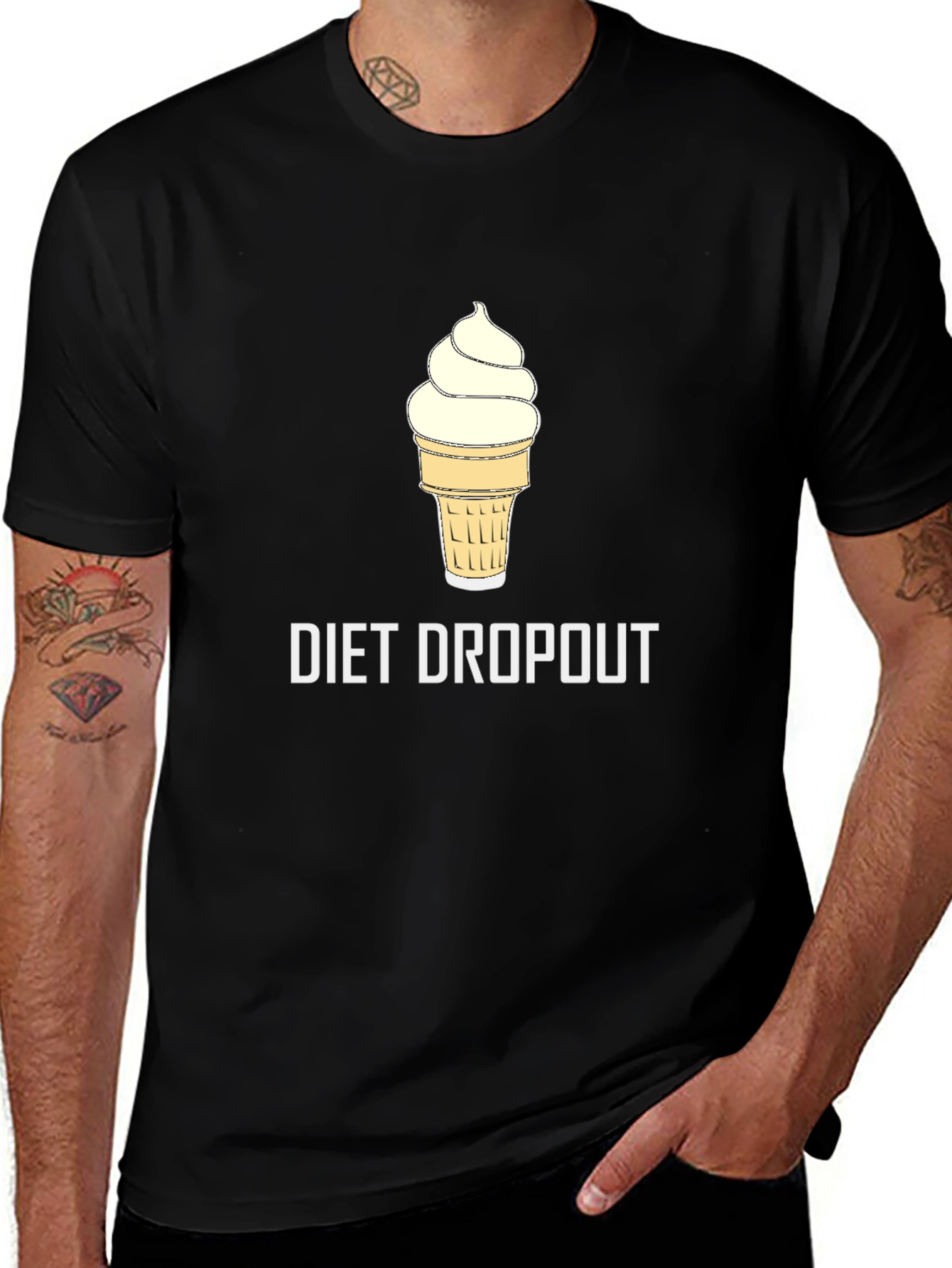 Diet Dropout Ice Cream Graphic T-Shirt