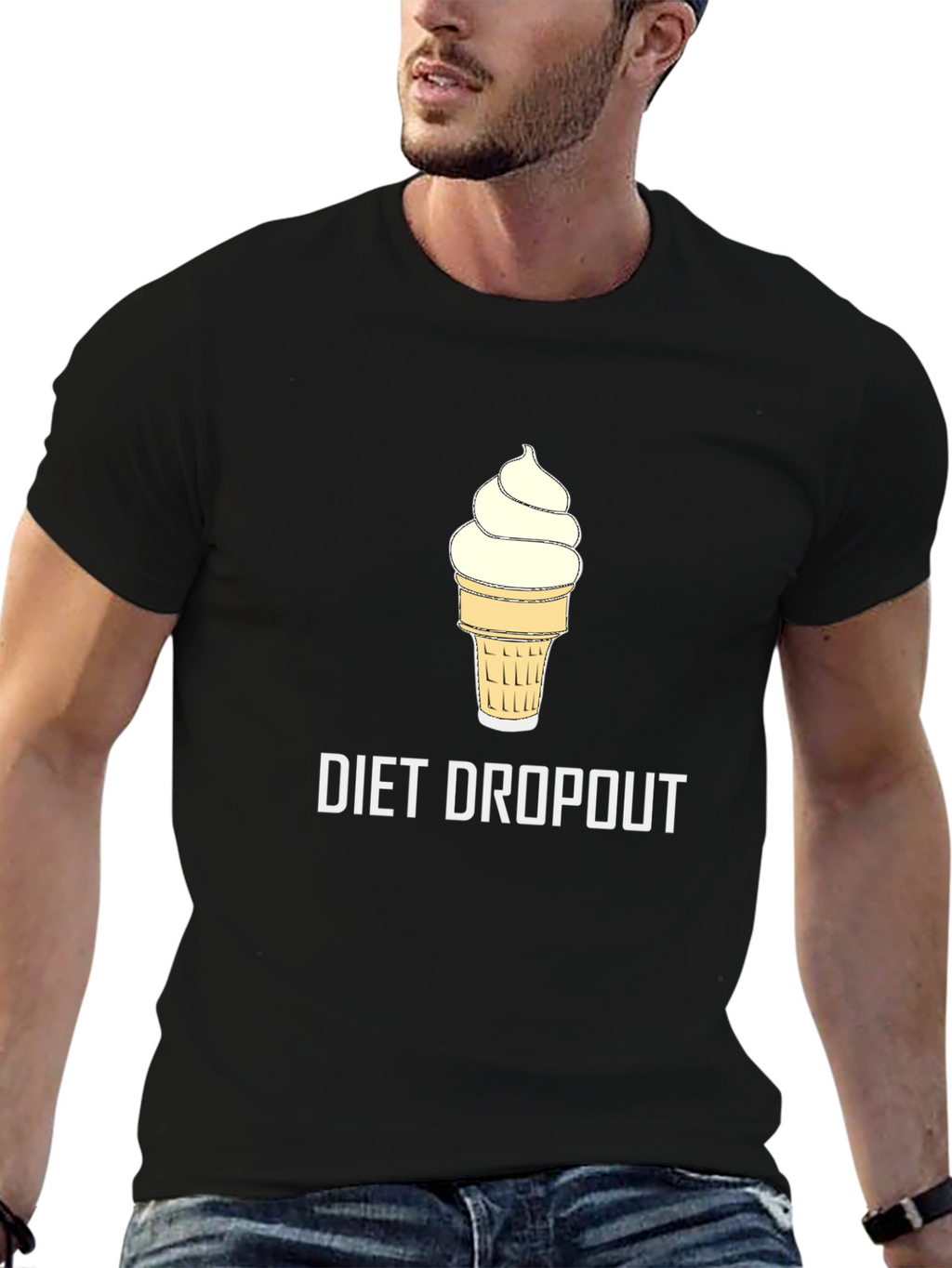 Diet Dropout Ice Cream Graphic T-Shirt