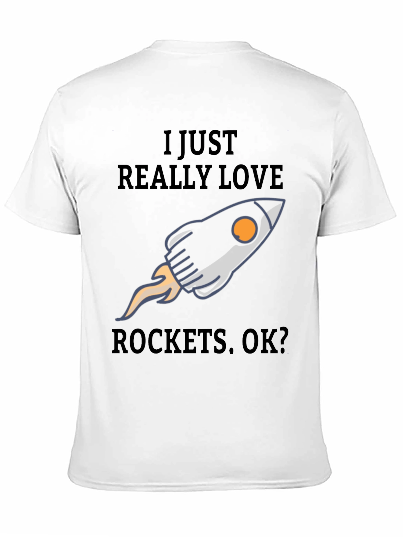 I Love Rockets T-Shirt - Space Enthusiast Tee