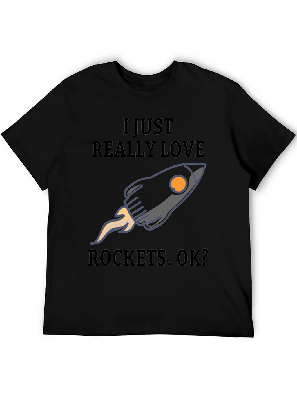 I Love Rockets T-Shirt - Space Enthusiast Tee
