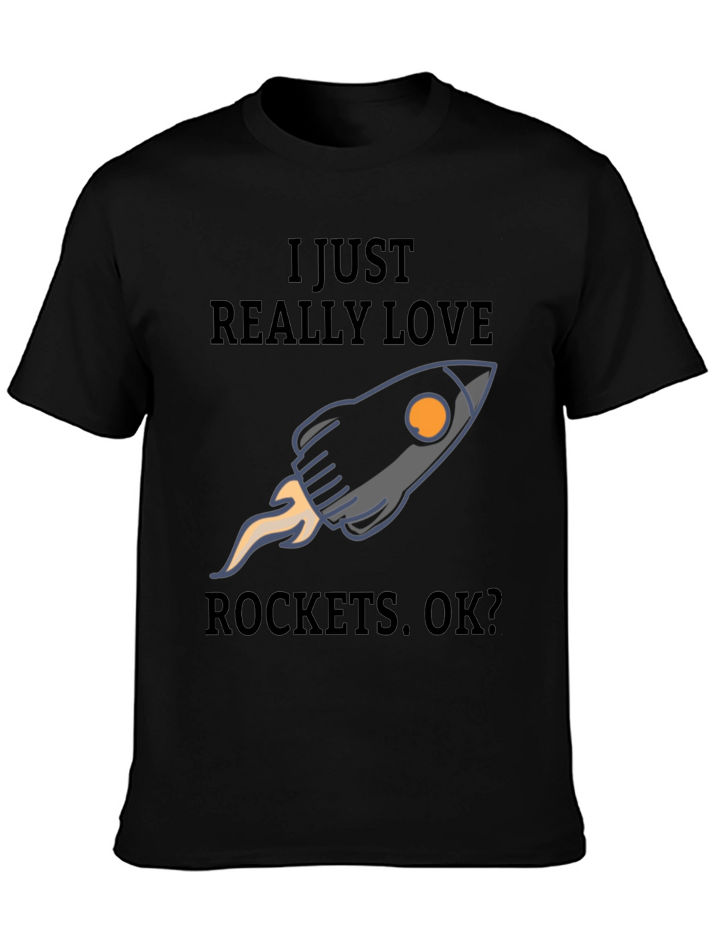 I Love Rockets T-Shirt - Space Enthusiast Tee