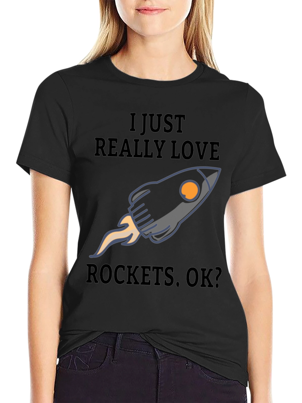 I Love Rockets T-Shirt - Space Enthusiast Tee