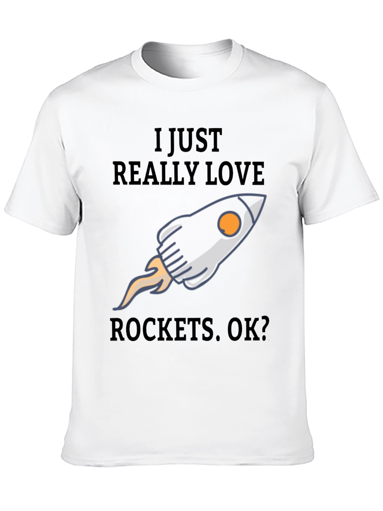 I Love Rockets T-Shirt - Space Enthusiast Tee