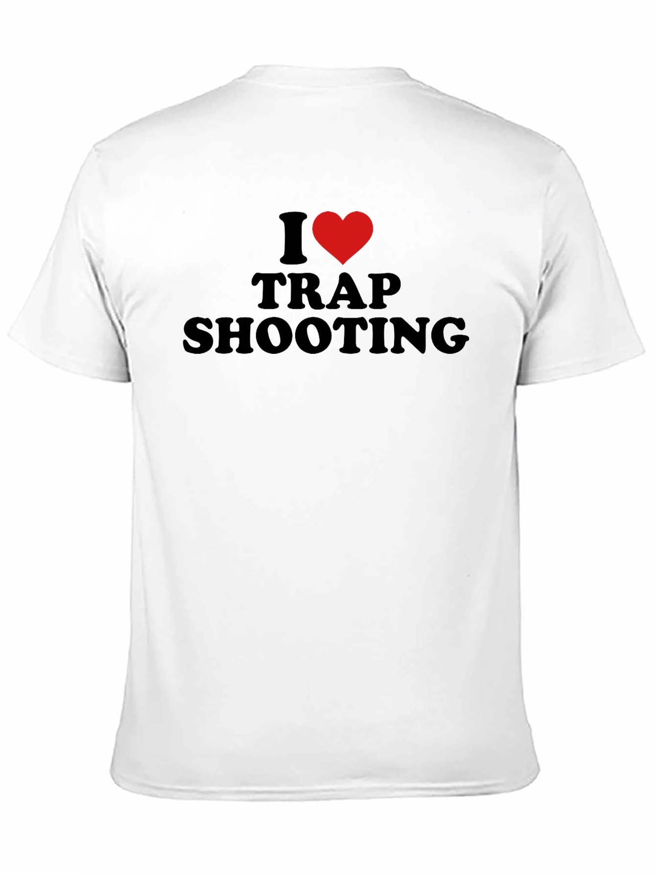 I Love Trap Shooting T-Shirt - Black