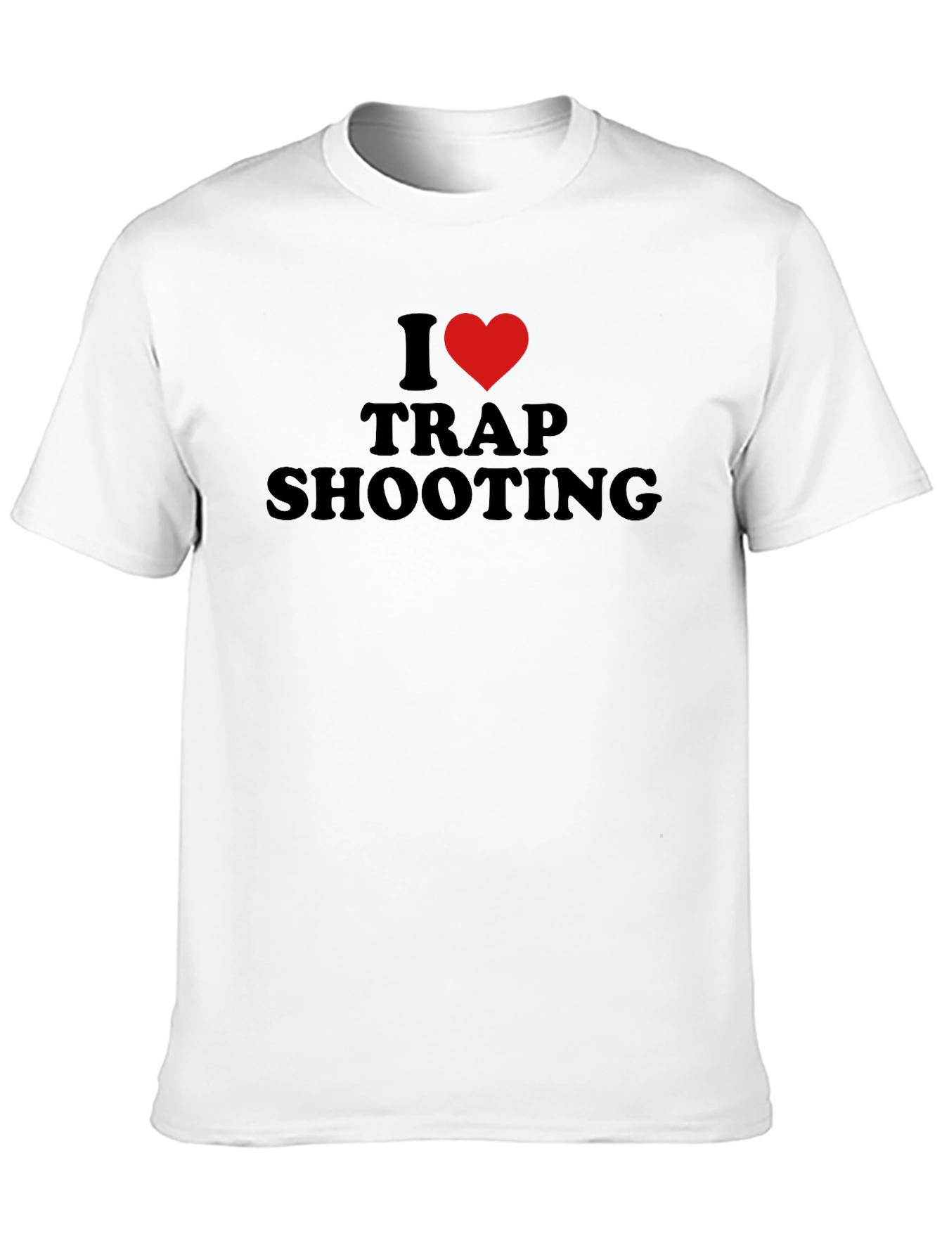 I Love Trap Shooting T-Shirt - Black