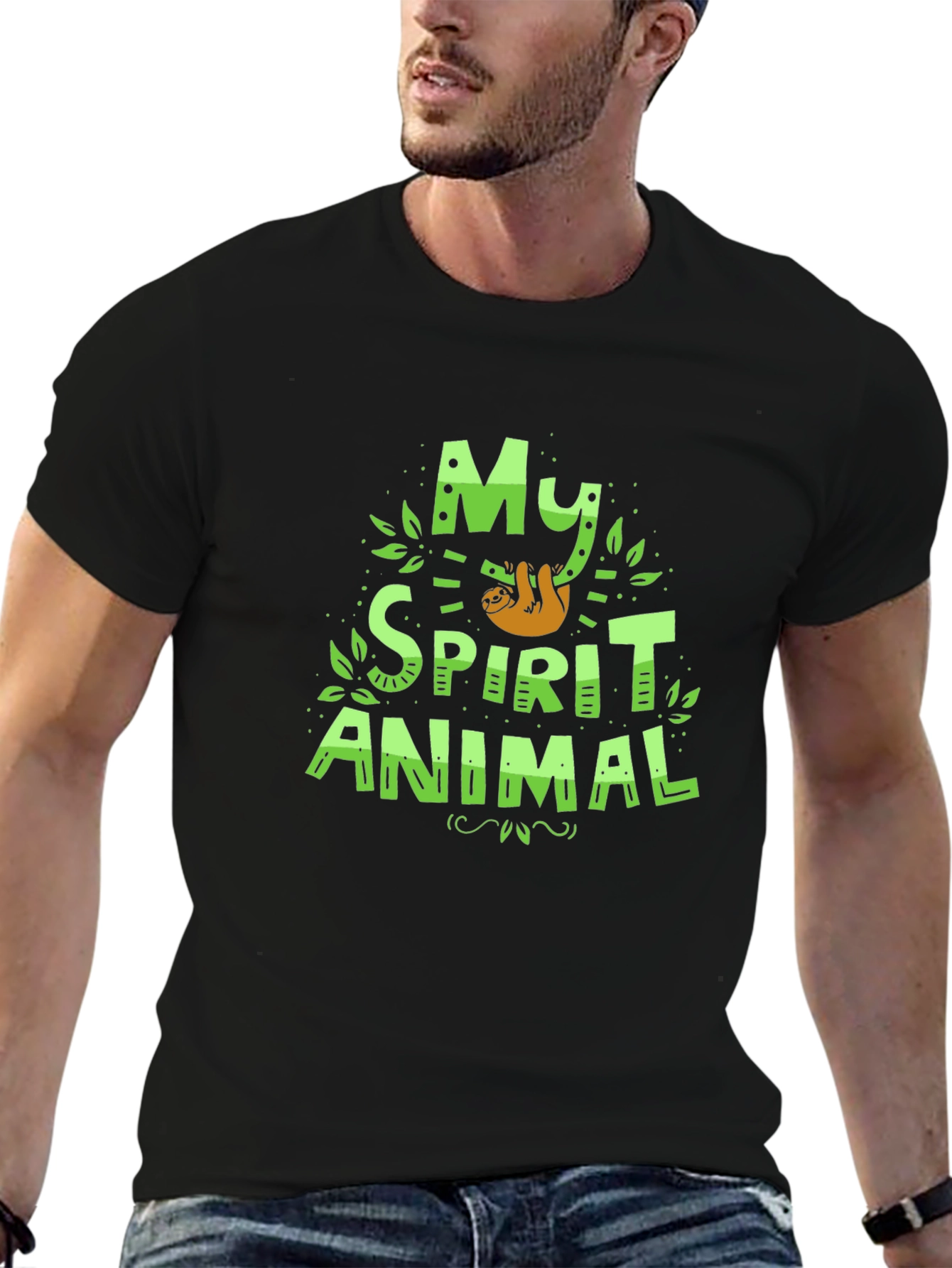 My Spirit Animal Sloth T-Shirt Funny Graphic Tee