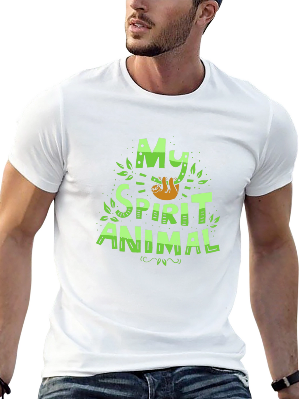 My Spirit Animal Sloth T-Shirt Funny Graphic Tee