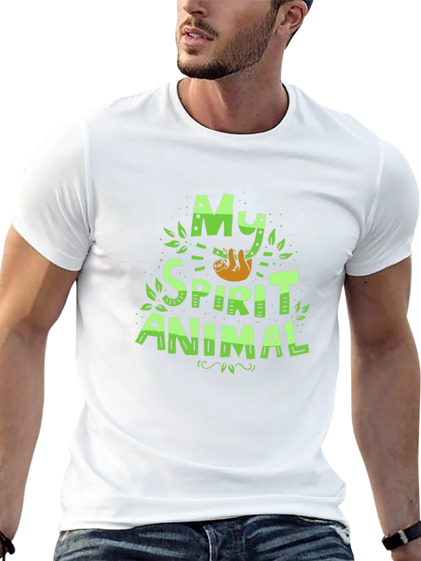 My Spirit Animal Sloth T-Shirt Funny Graphic Tee