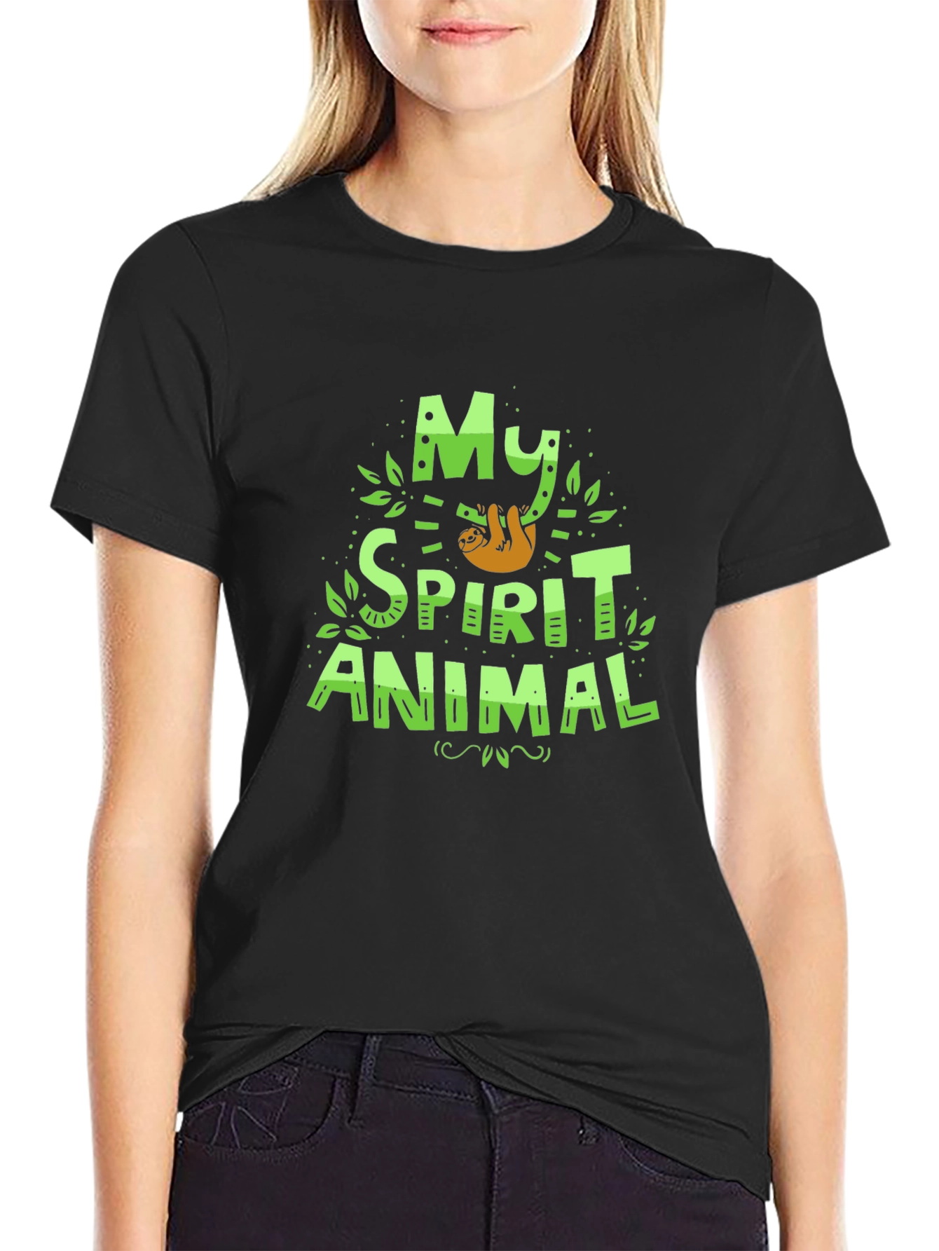 My Spirit Animal Sloth T-Shirt Funny Graphic Tee