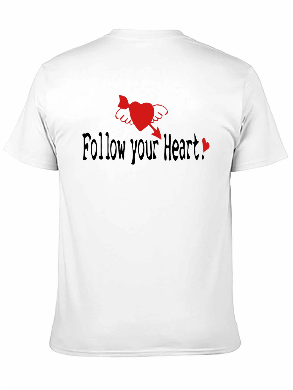 Follow Your Heart Black Graphic Tee
