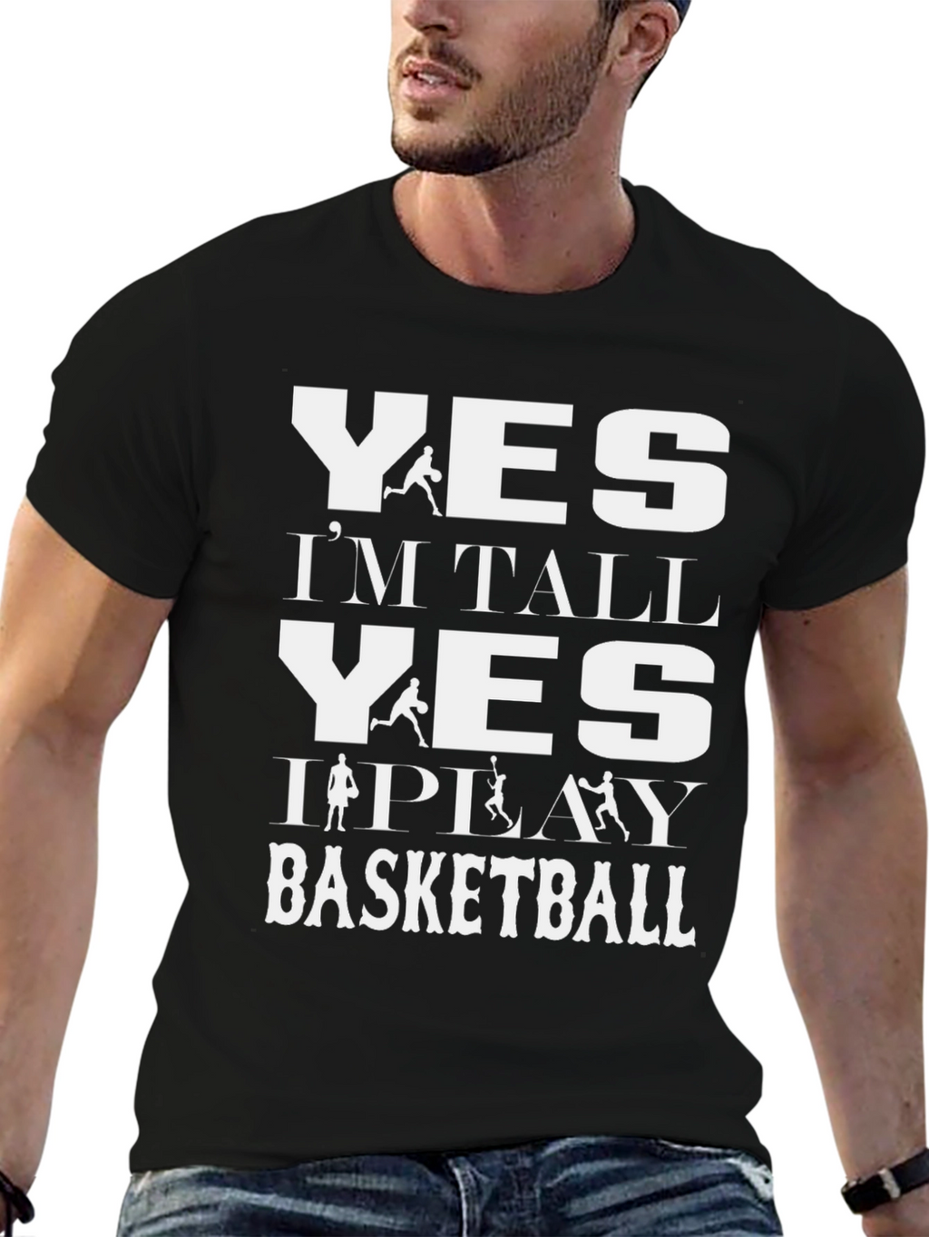 Yes Im Tall Basketball T-Shirt
