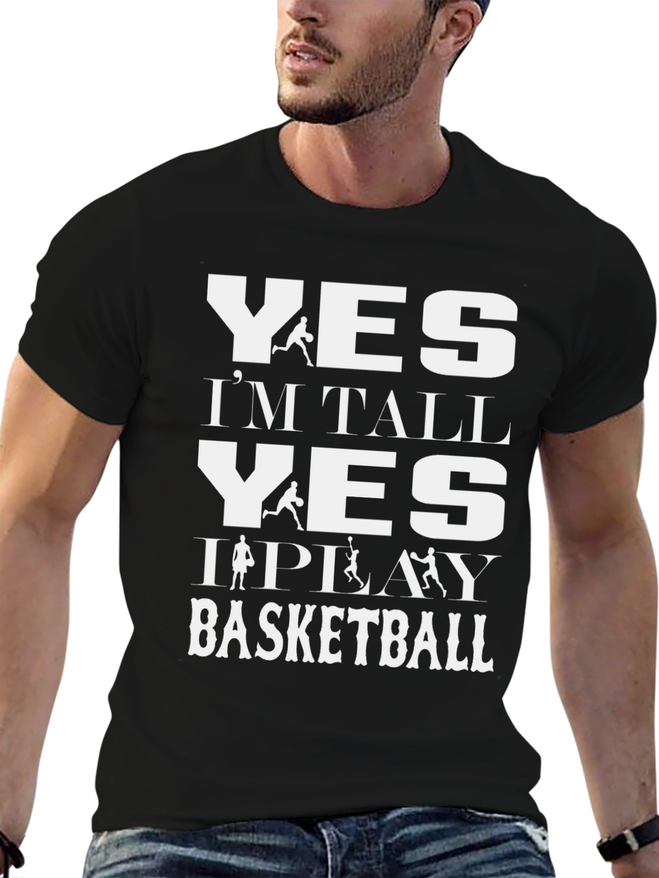 Yes Im Tall Basketball T-Shirt
