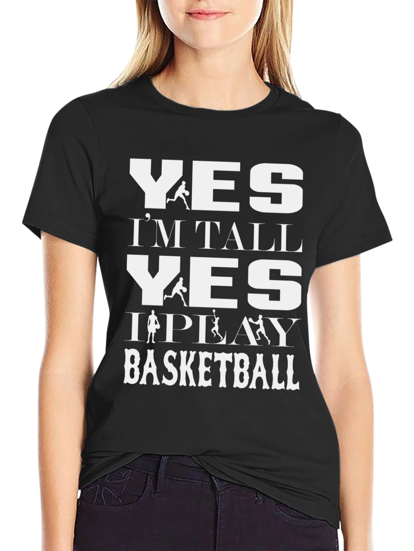 Yes Im Tall Basketball T-Shirt