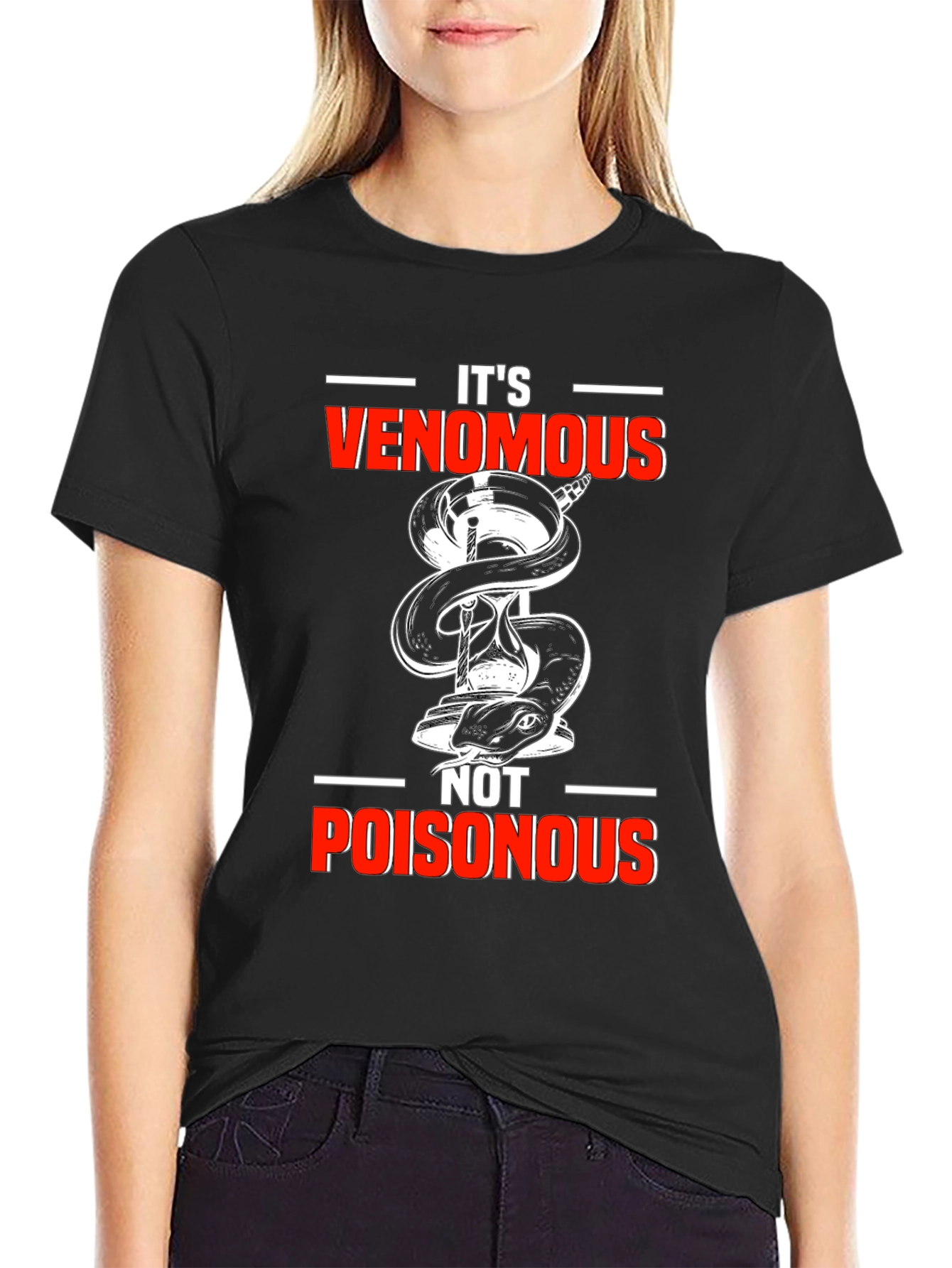 Venomous Not Poisonous Graphic T-Shirt