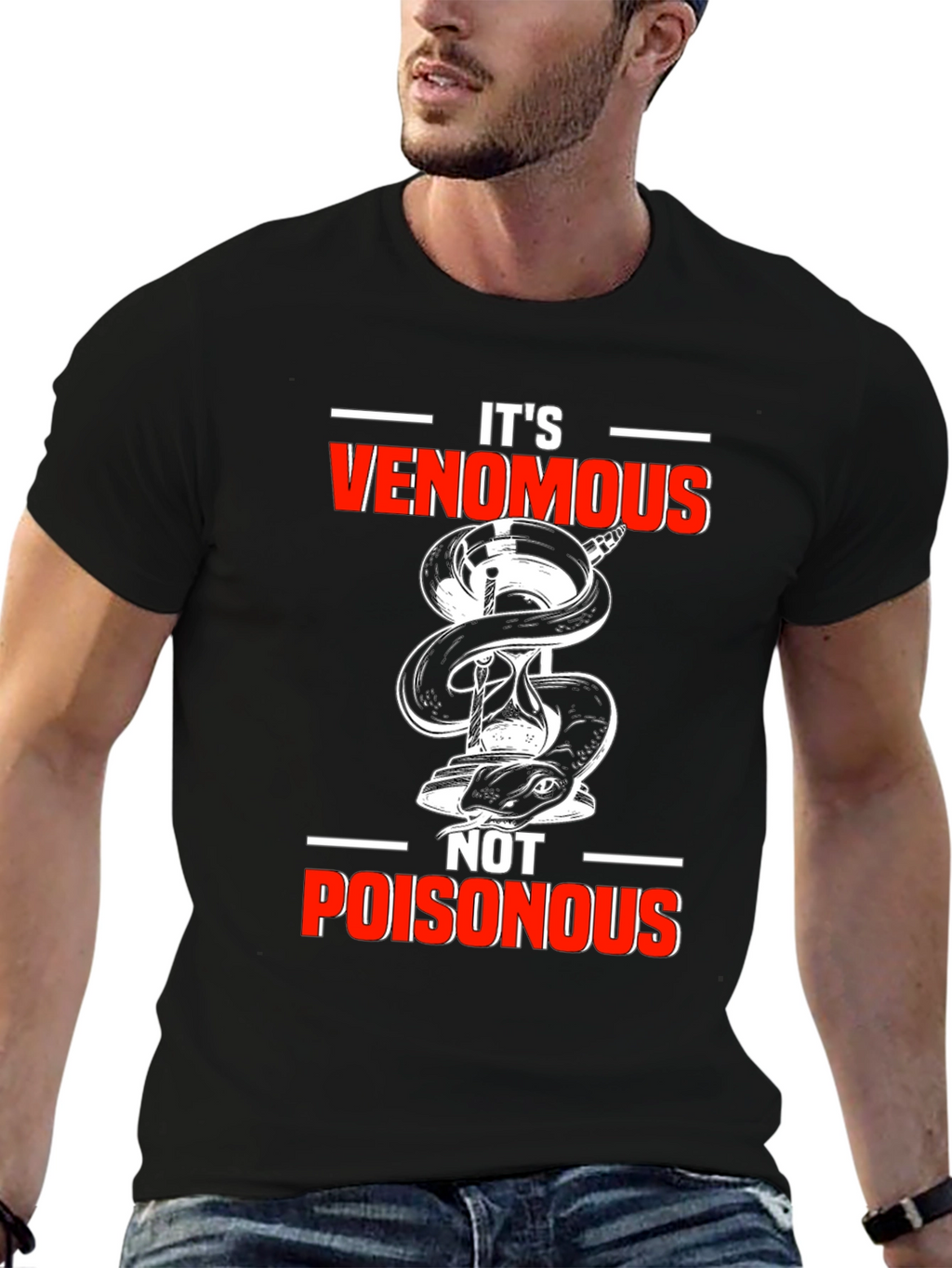 Venomous Not Poisonous Graphic T-Shirt