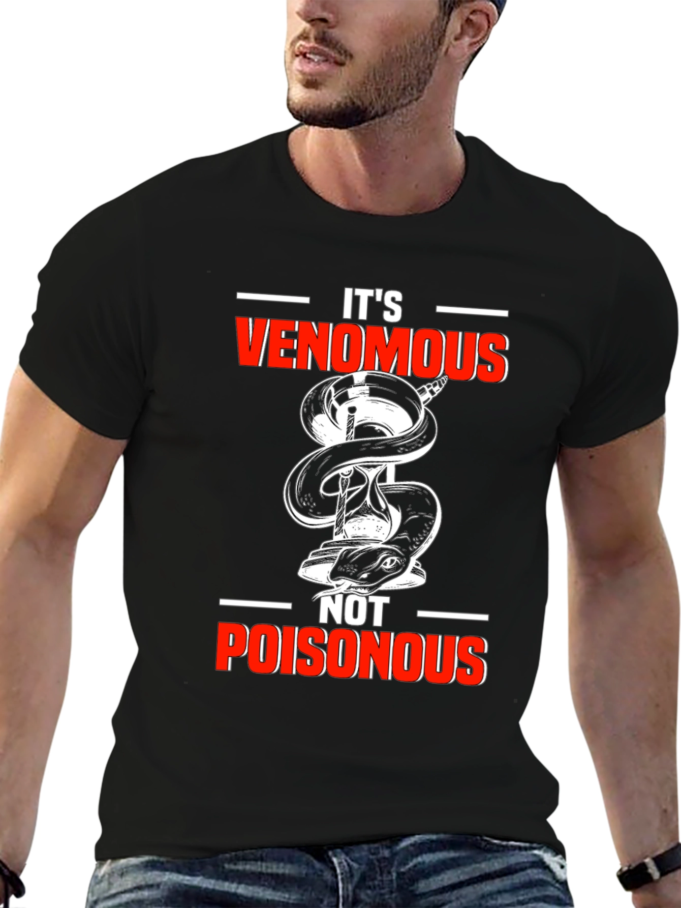 Venomous Not Poisonous Graphic T-Shirt