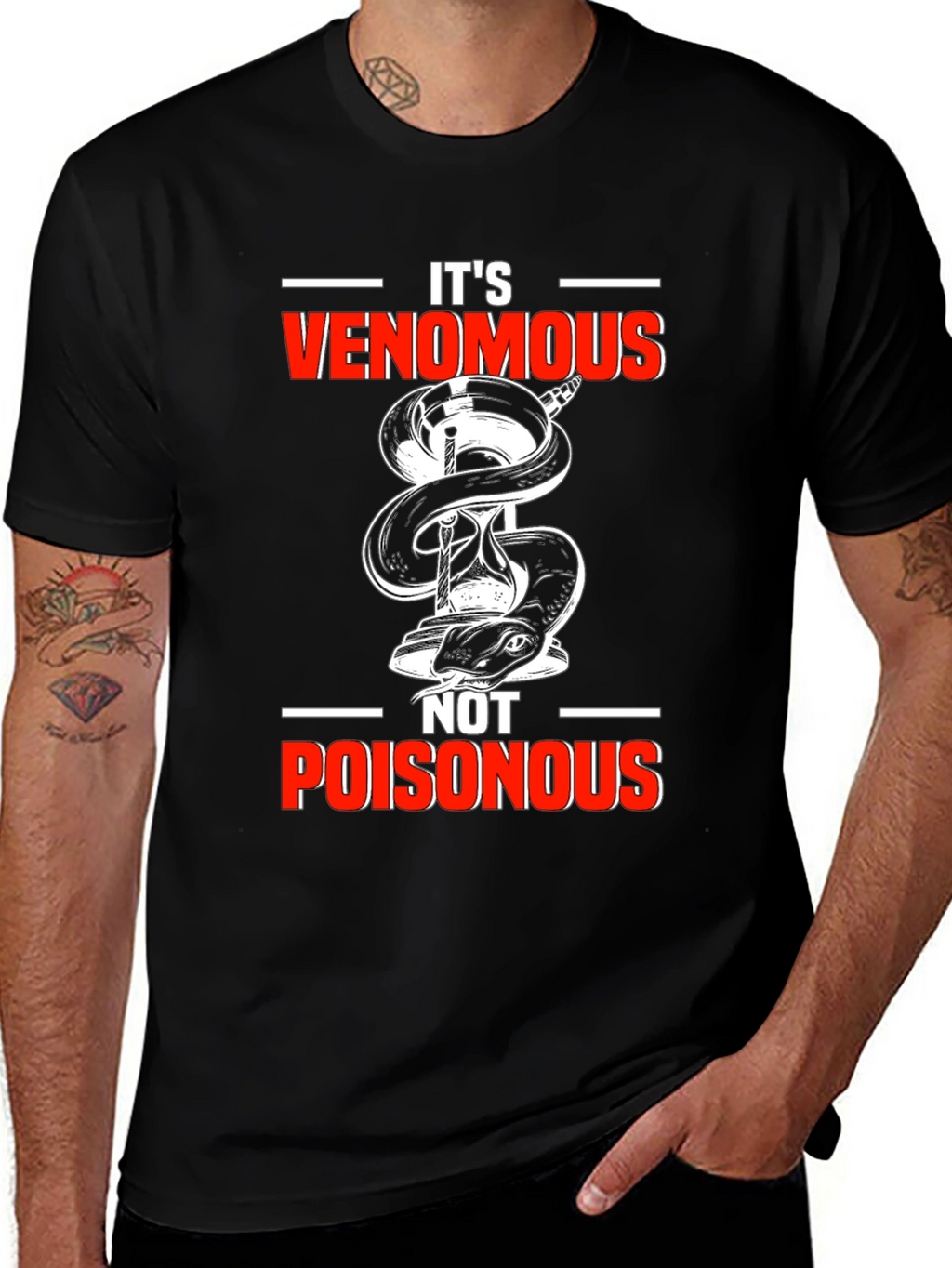 Venomous Not Poisonous Graphic T-Shirt