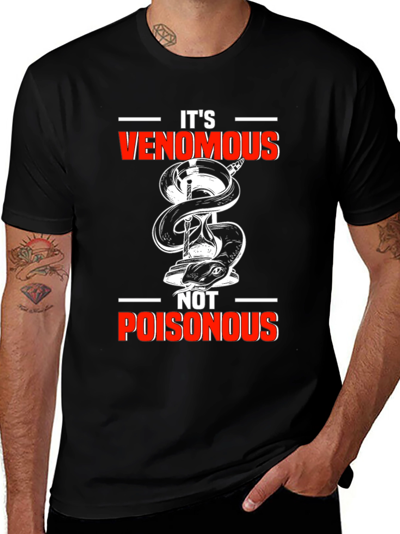 Venomous Not Poisonous Graphic T-Shirt