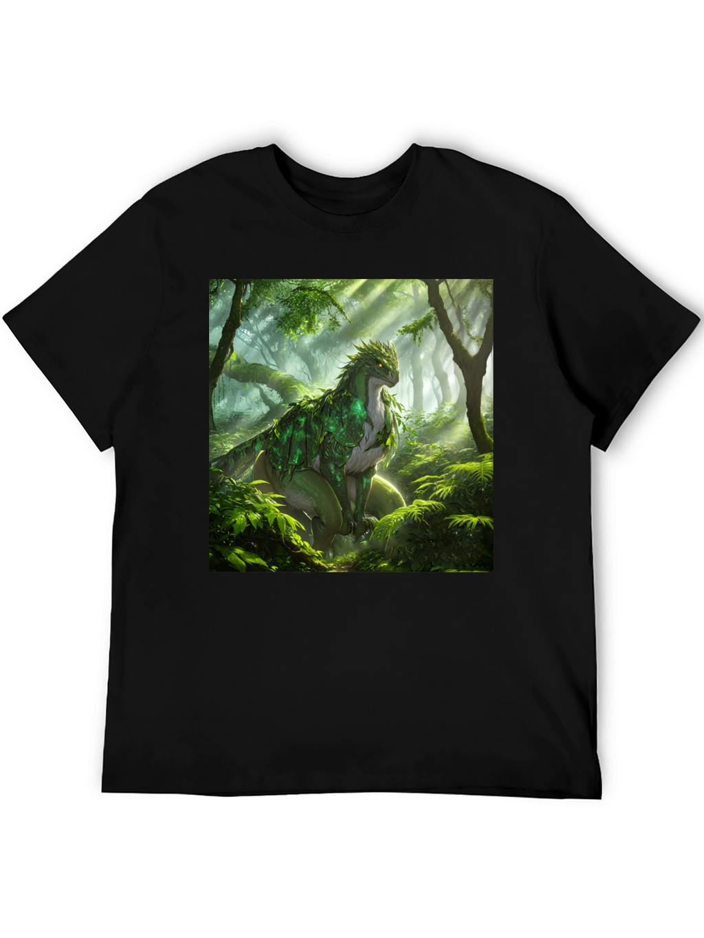 Nature Dragon Black T-Shirt
