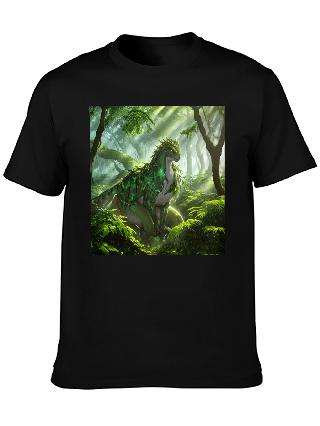 Nature Dragon Black T-Shirt