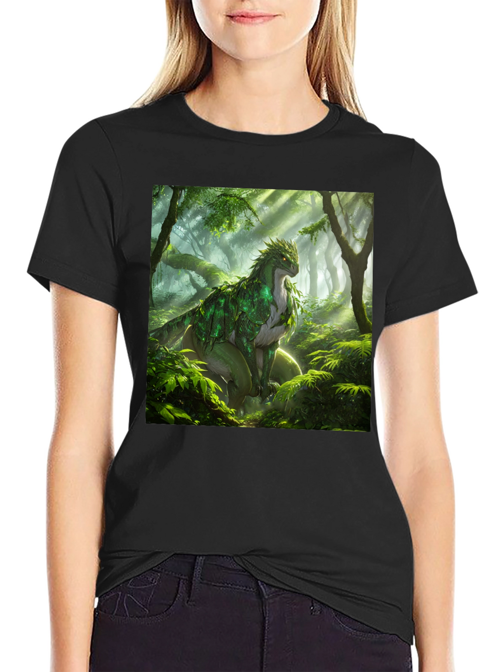 Nature Dragon Black T-Shirt