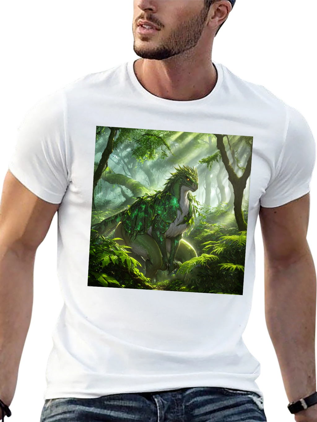 Nature Dragon Black T-Shirt