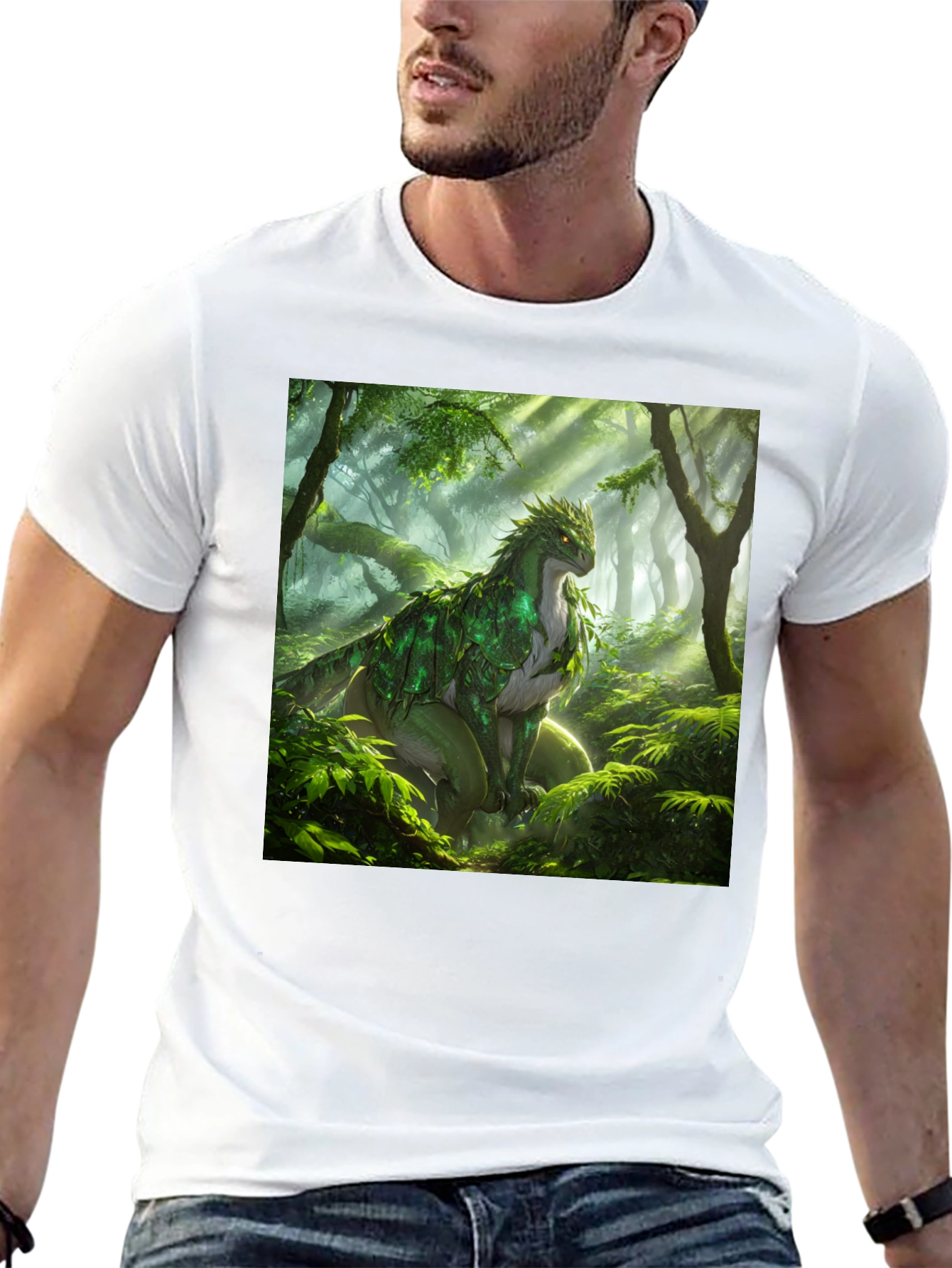 Nature Dragon Black T-Shirt