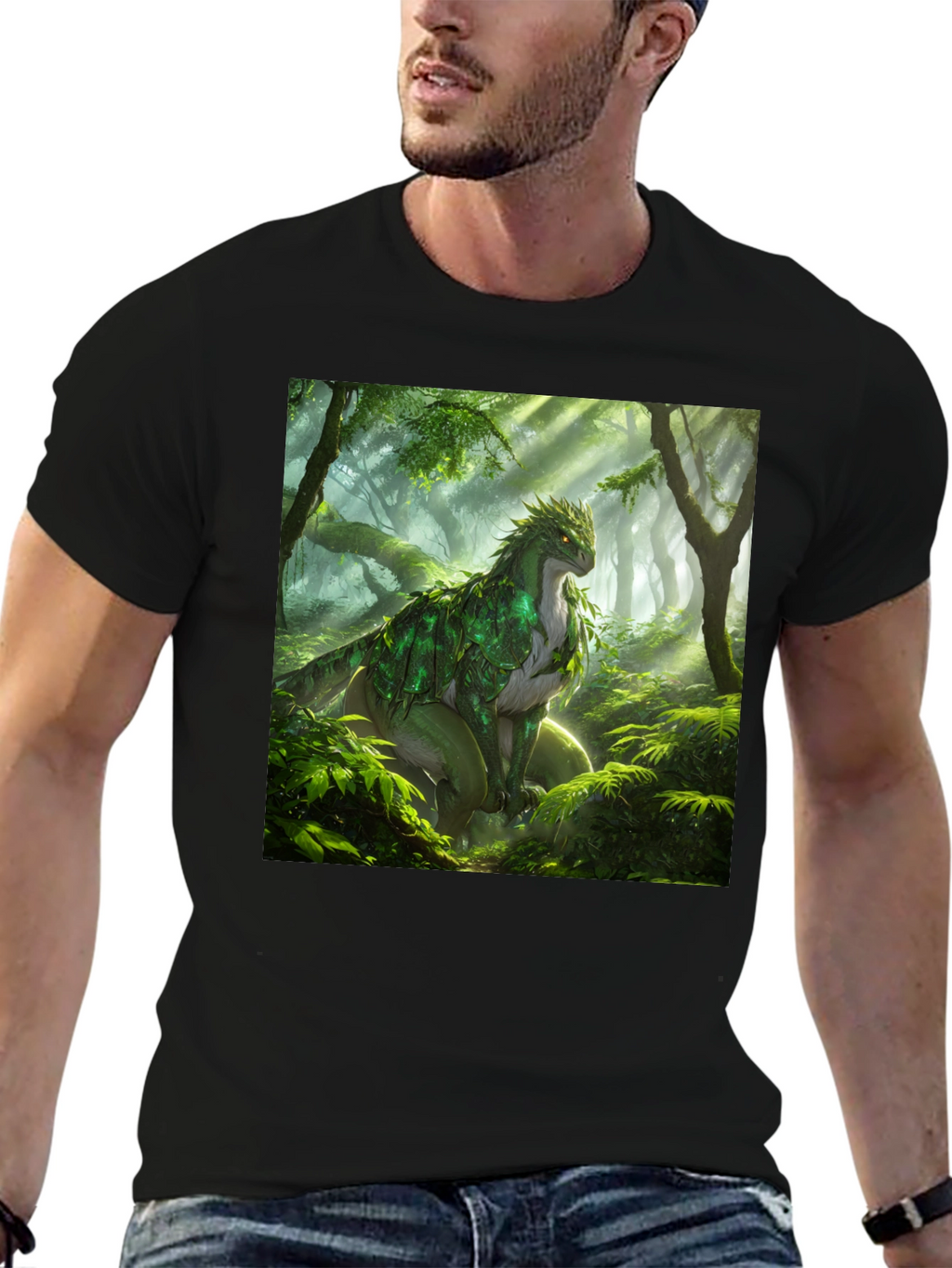 Nature Dragon Black T-Shirt