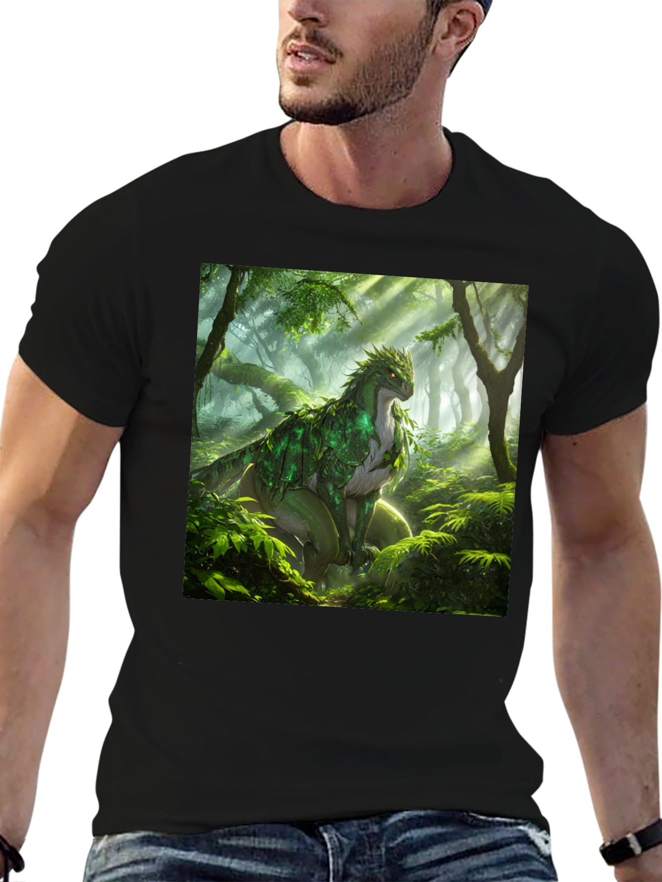 Nature Dragon Black T-Shirt