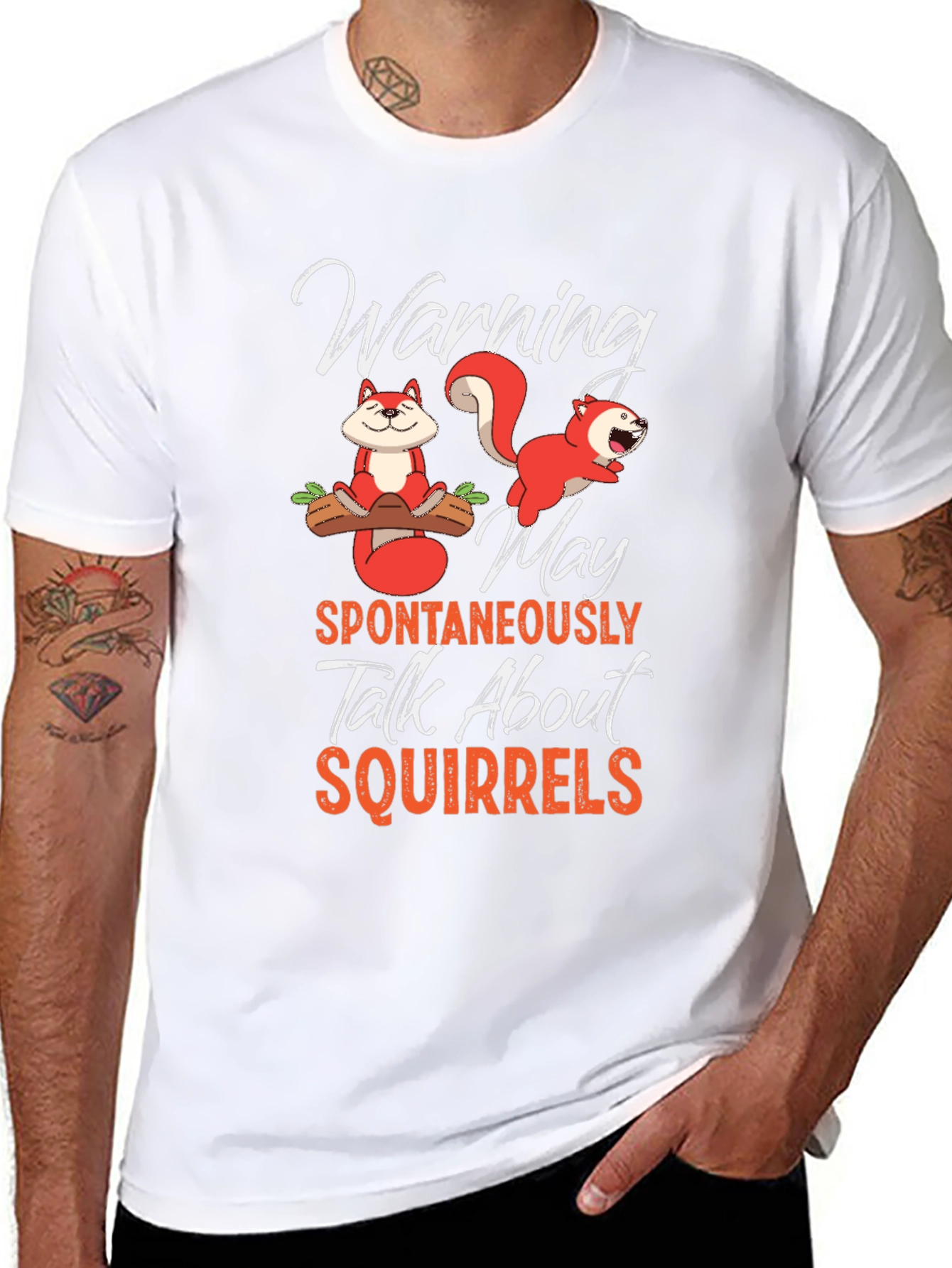 Squirrels T-Shirt Warning Spontaneously Talk