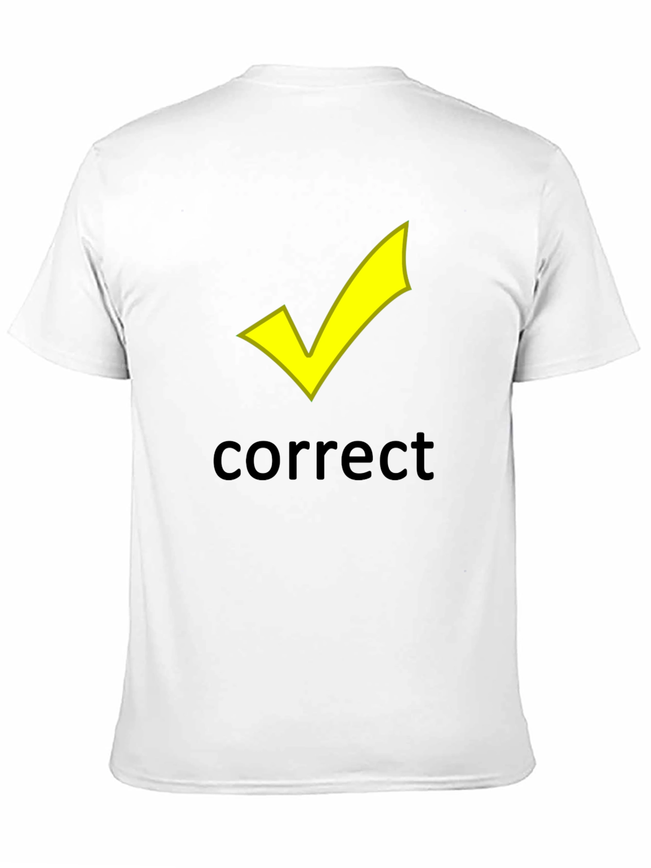 Correct Checkmark Black T-Shirt