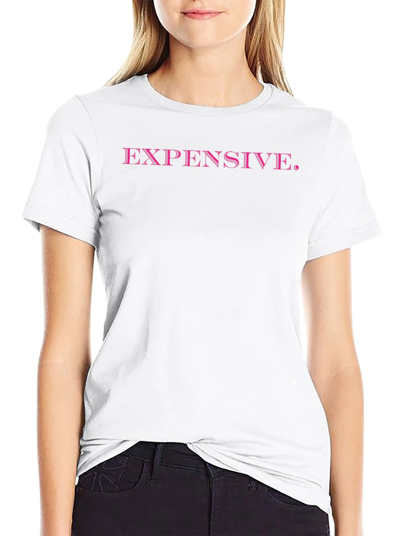 Expensive. Black Graphic Tee for Men