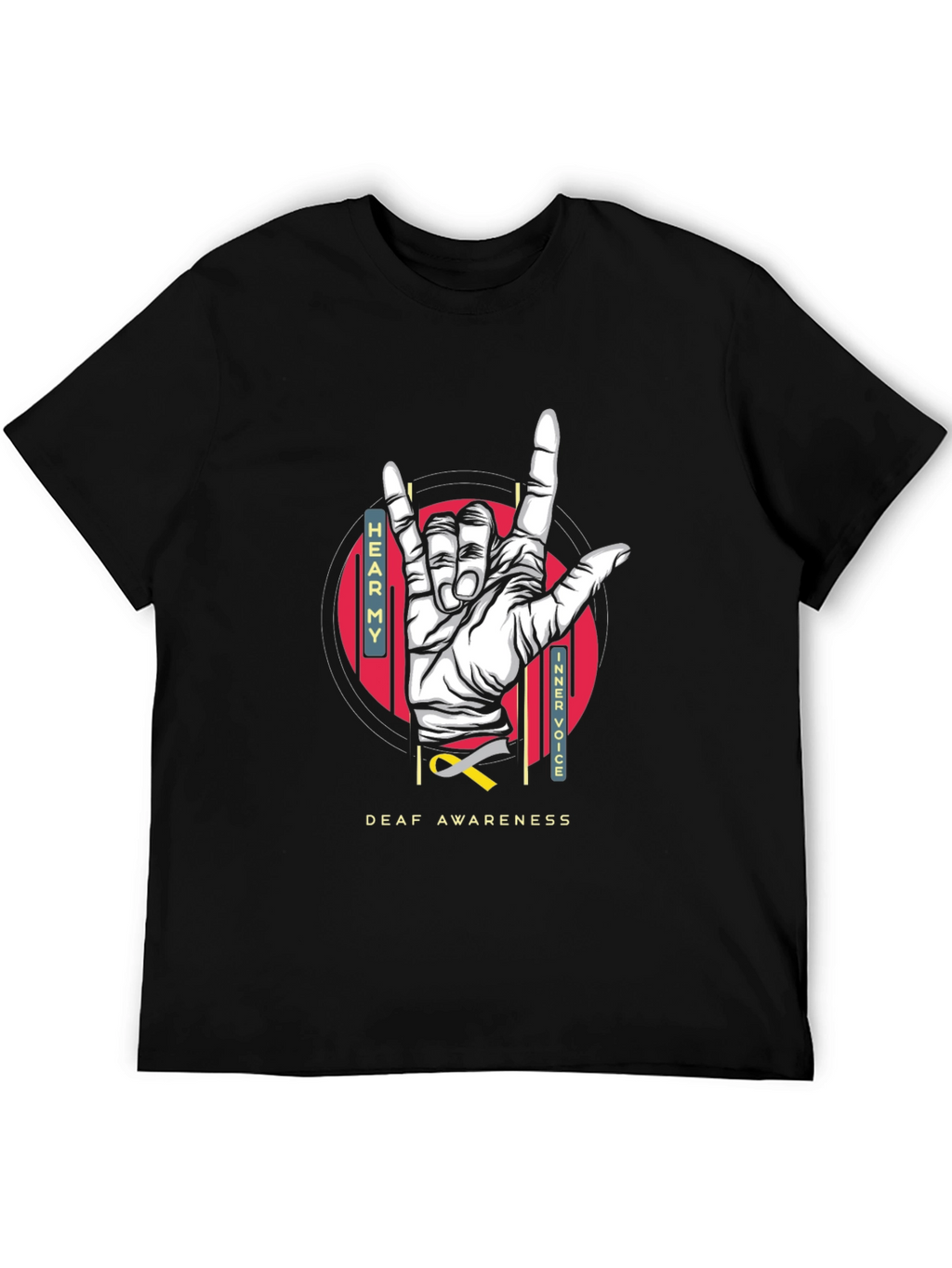 Deaf Awareness T-Shirt - Hear My Inner Voice Tee