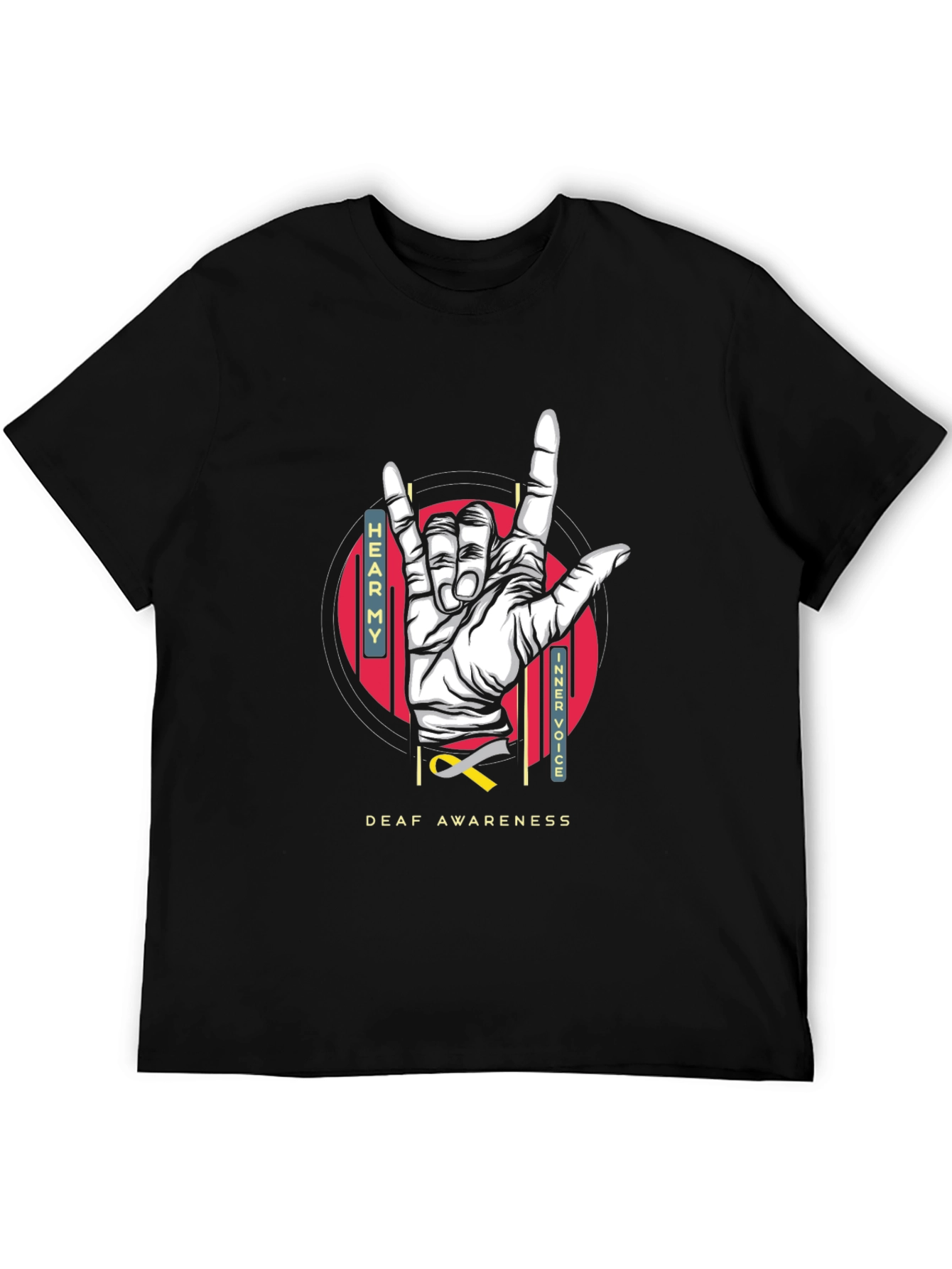 Deaf Awareness T-Shirt - Hear My Inner Voice Tee