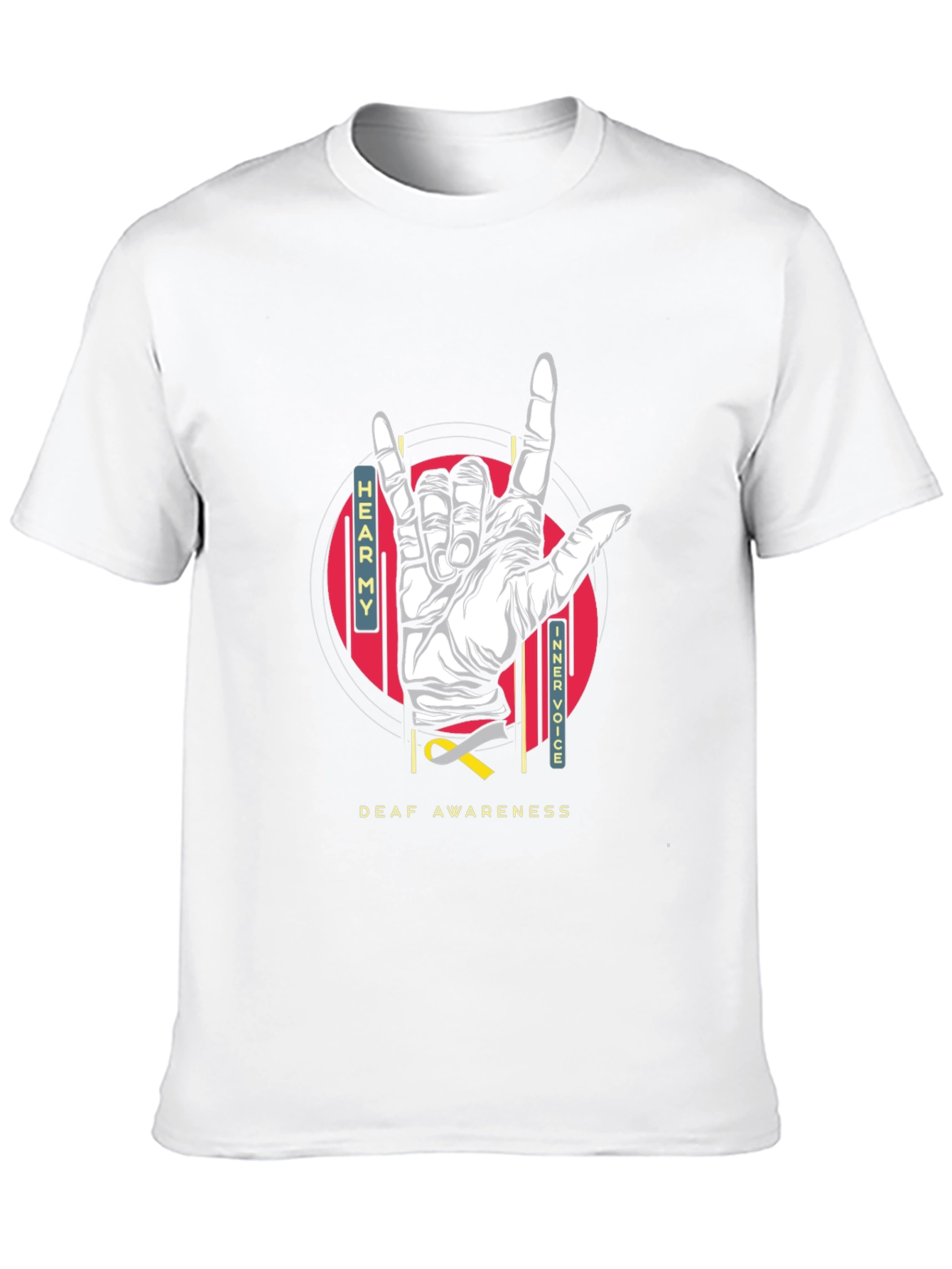 Deaf Awareness T-Shirt - Hear My Inner Voice Tee