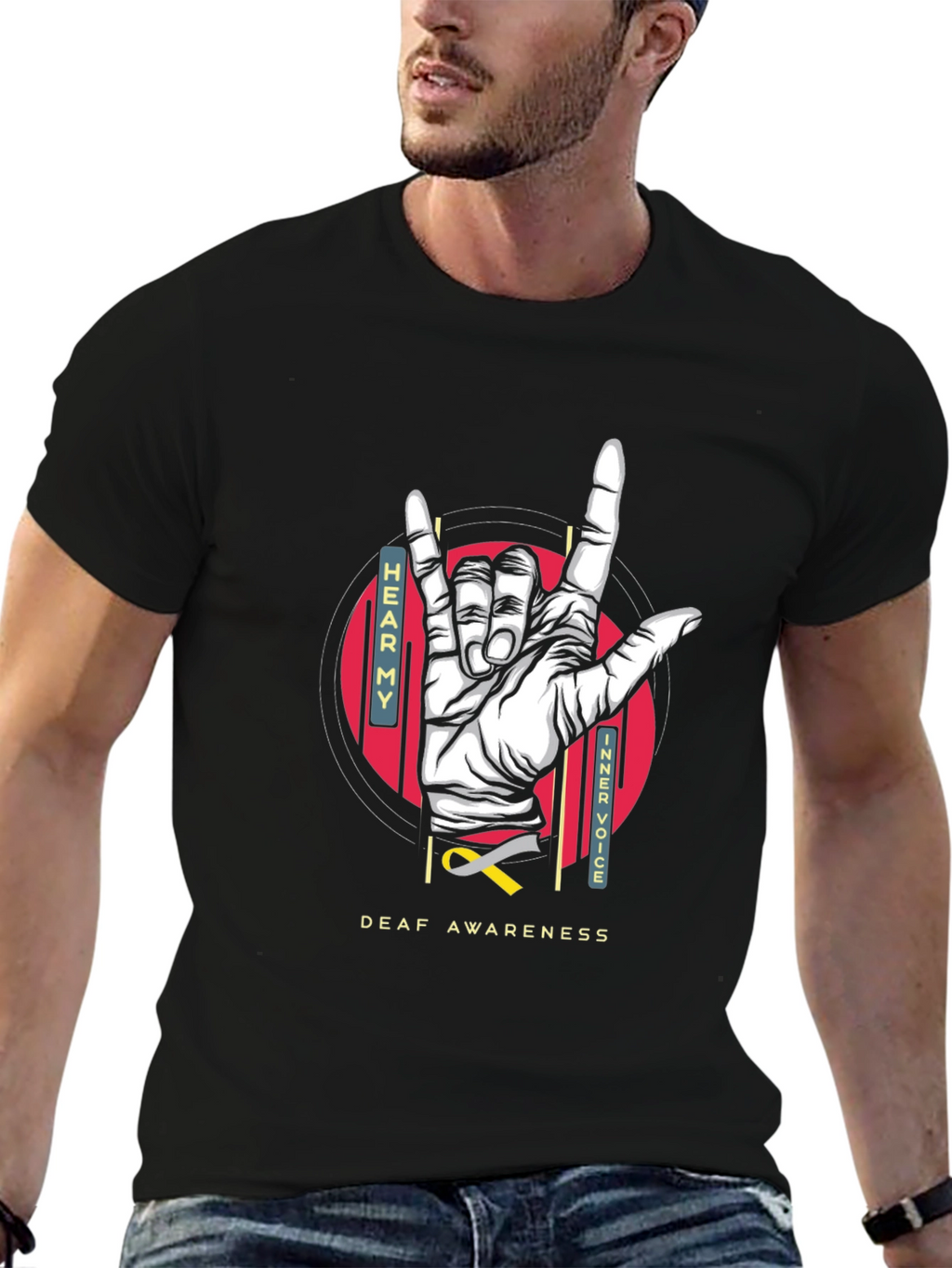 Deaf Awareness T-Shirt - Hear My Inner Voice Tee