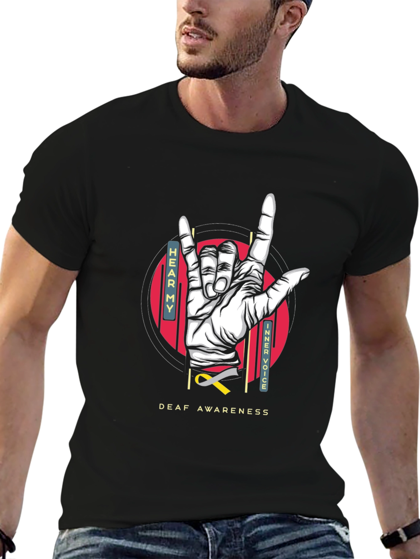 Deaf Awareness T-Shirt - Hear My Inner Voice Tee