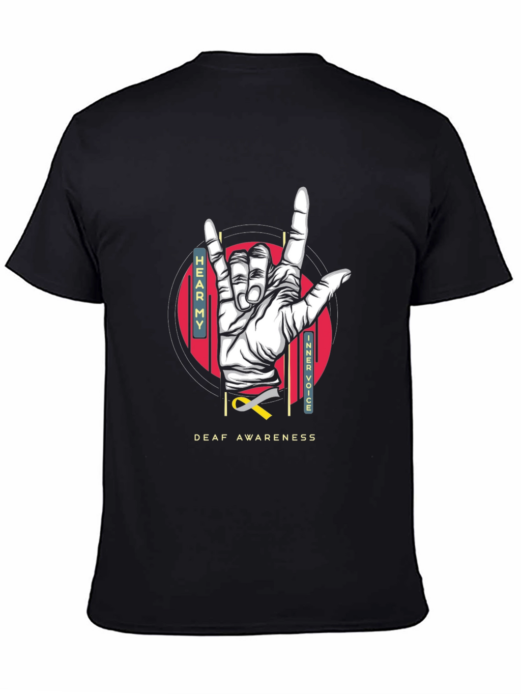 Deaf Awareness T-Shirt - Hear My Inner Voice Tee