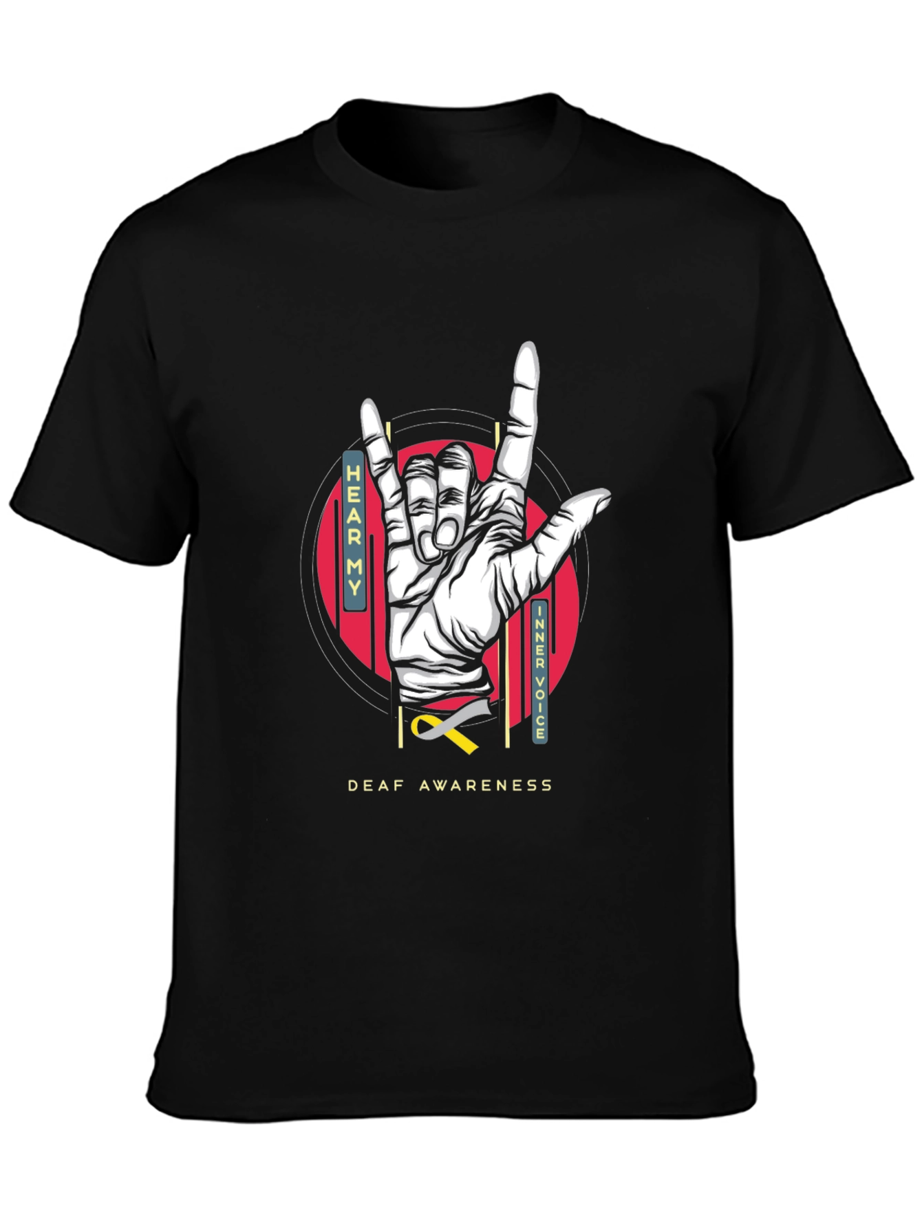 Deaf Awareness T-Shirt - Hear My Inner Voice Tee