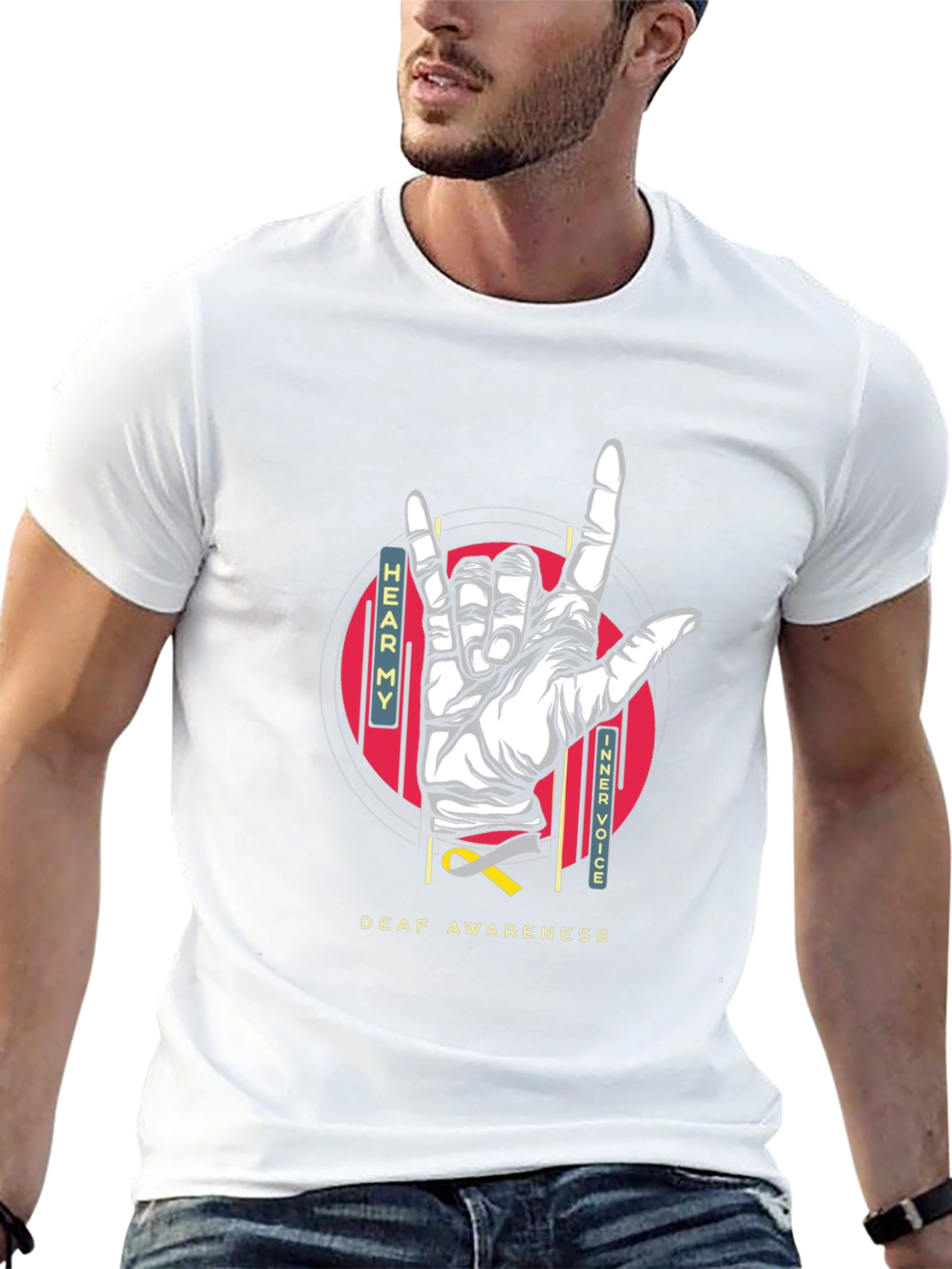 Deaf Awareness T-Shirt - Hear My Inner Voice Tee