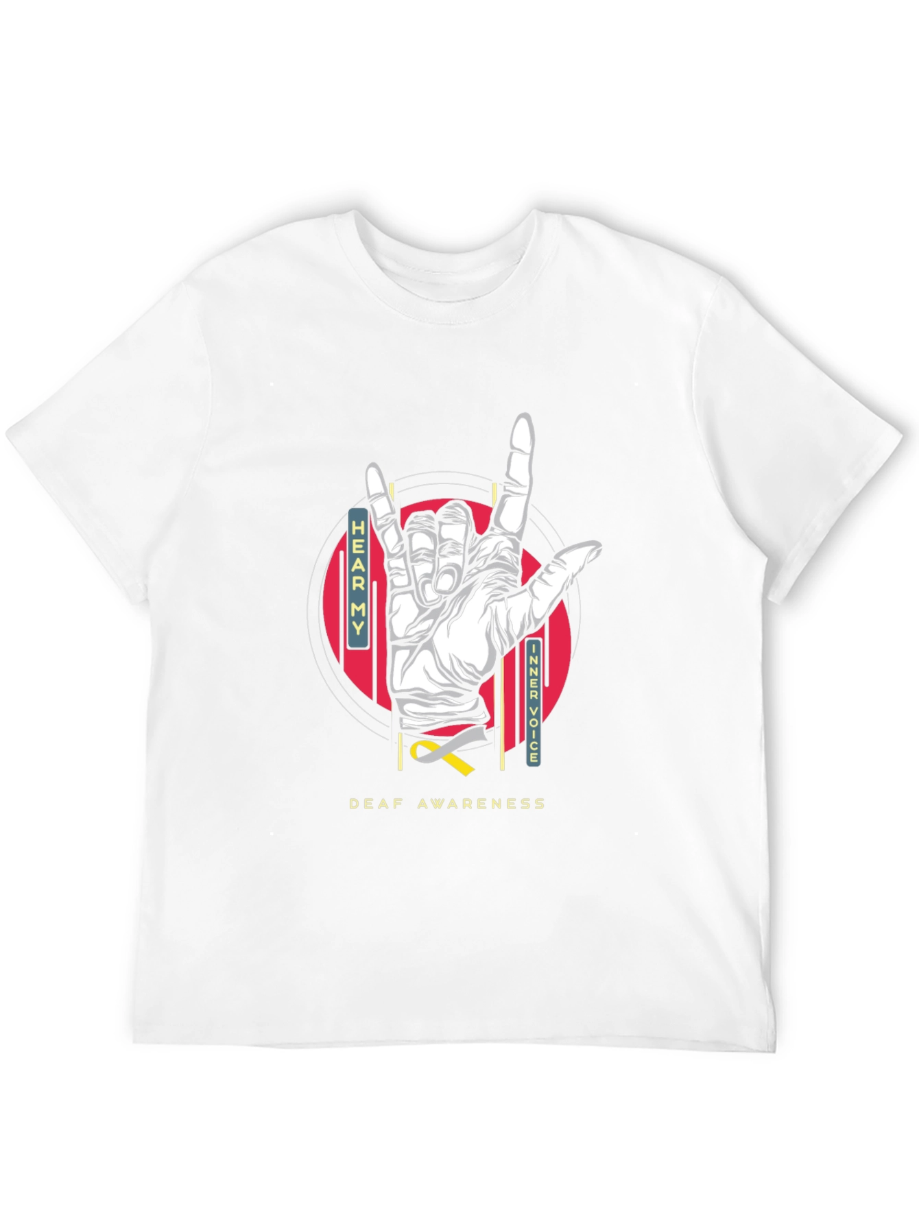 Deaf Awareness T-Shirt - Hear My Inner Voice Tee
