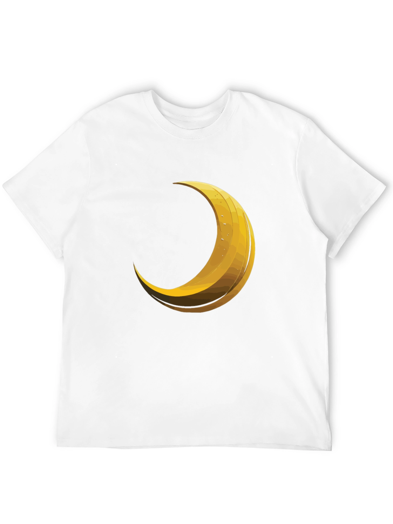 Crescent Moon Graphic Tee - Trendy Black T-Shirt