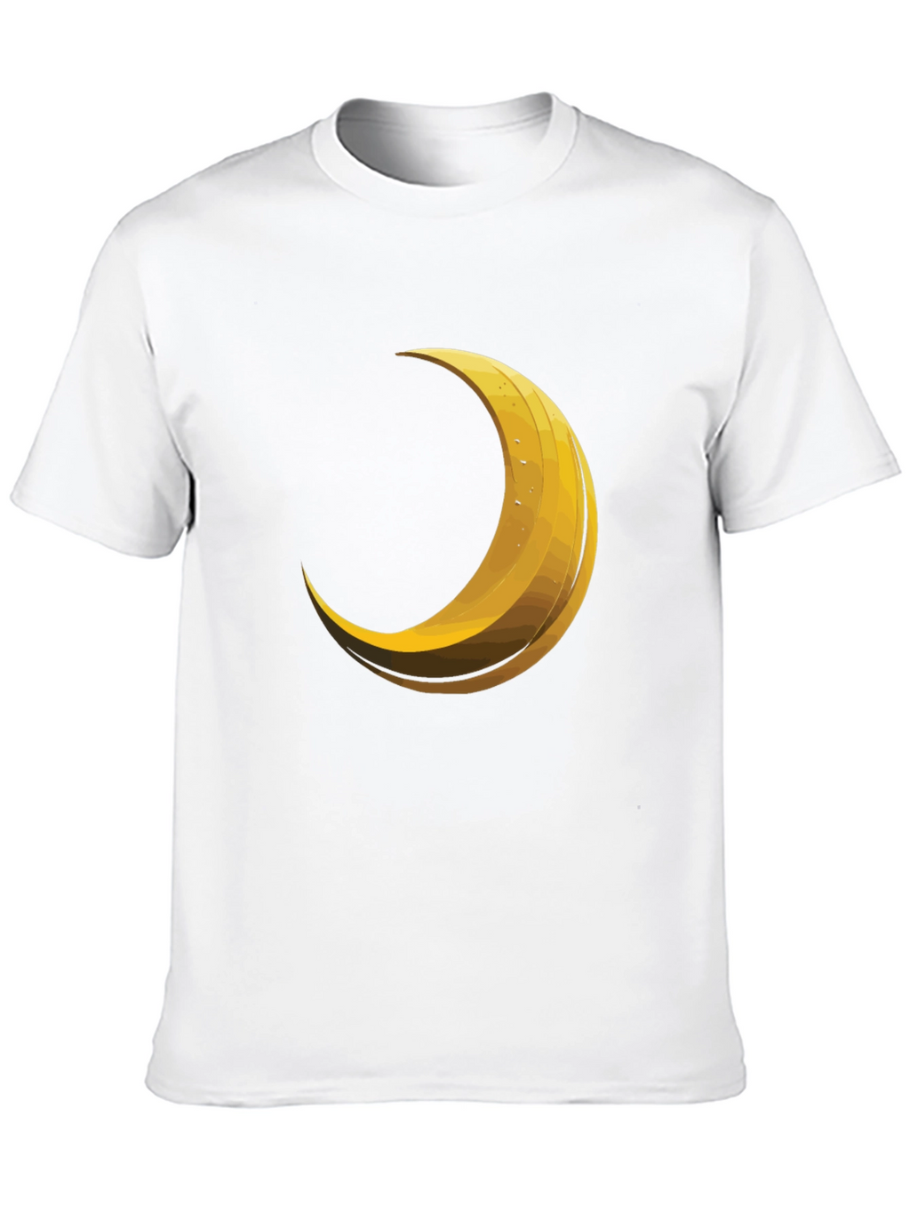 Crescent Moon Graphic Tee - Trendy Black T-Shirt