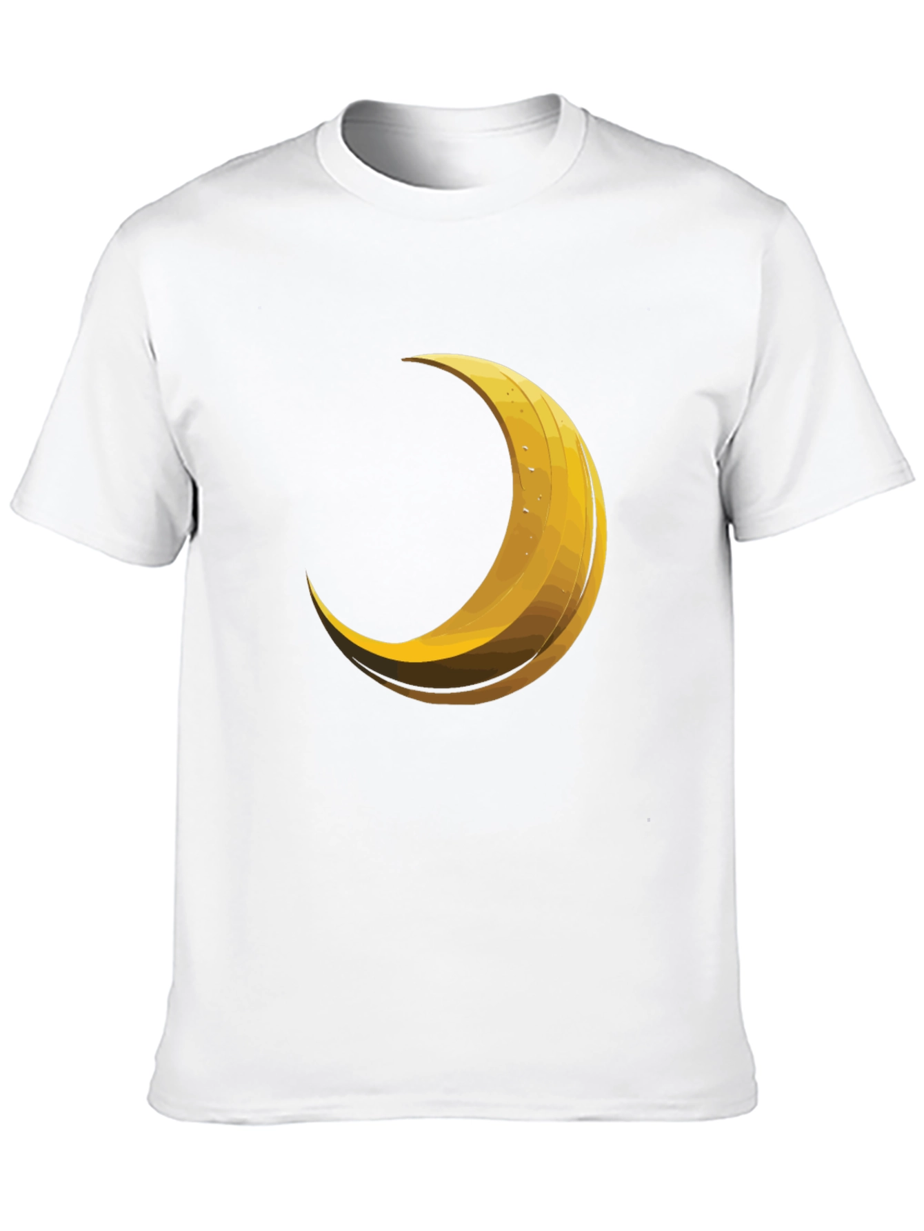 Crescent Moon Graphic Tee - Trendy Black T-Shirt
