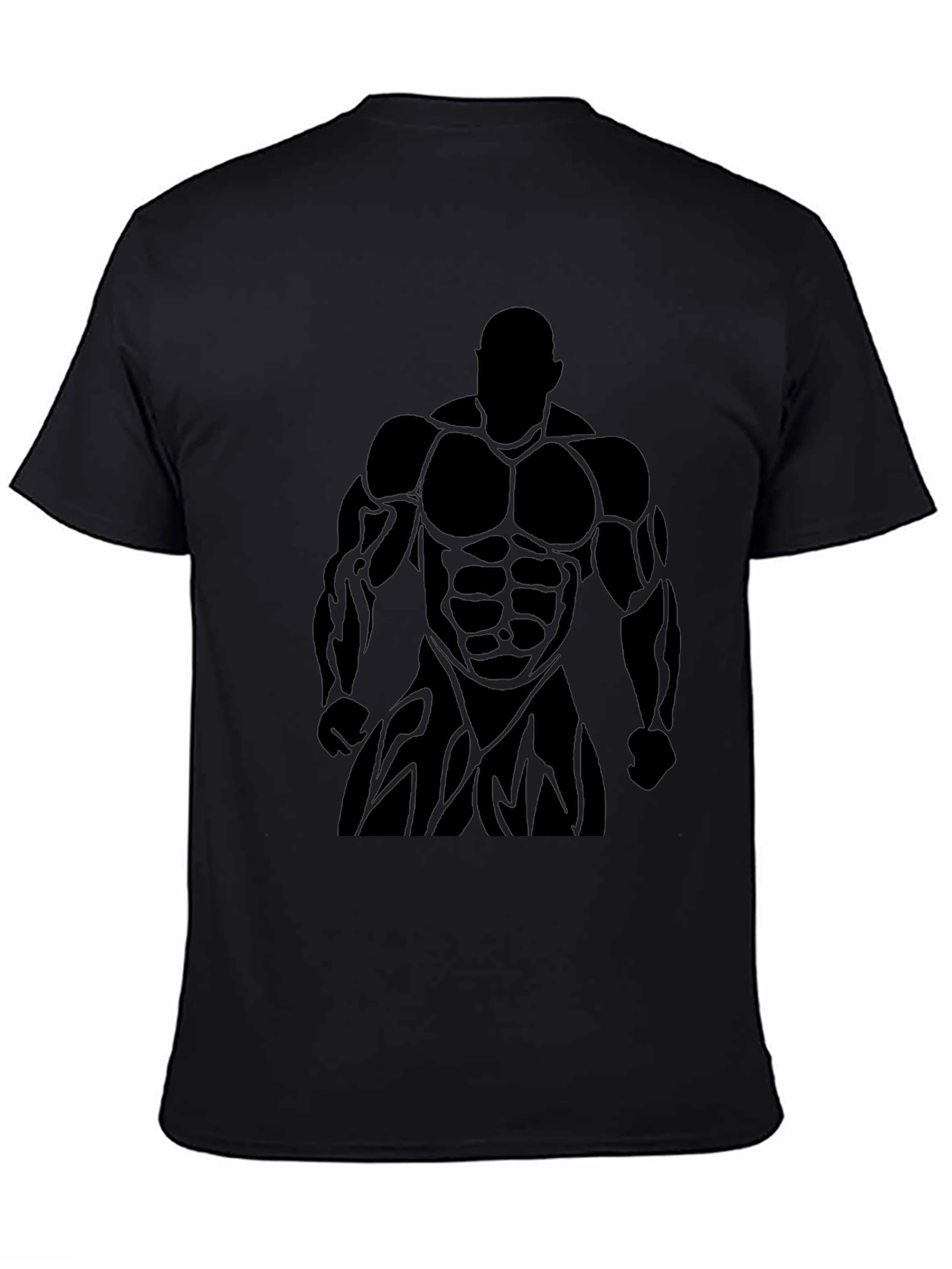 Black Bodybuilder Graphic Tee - Fitness Fan Apparel