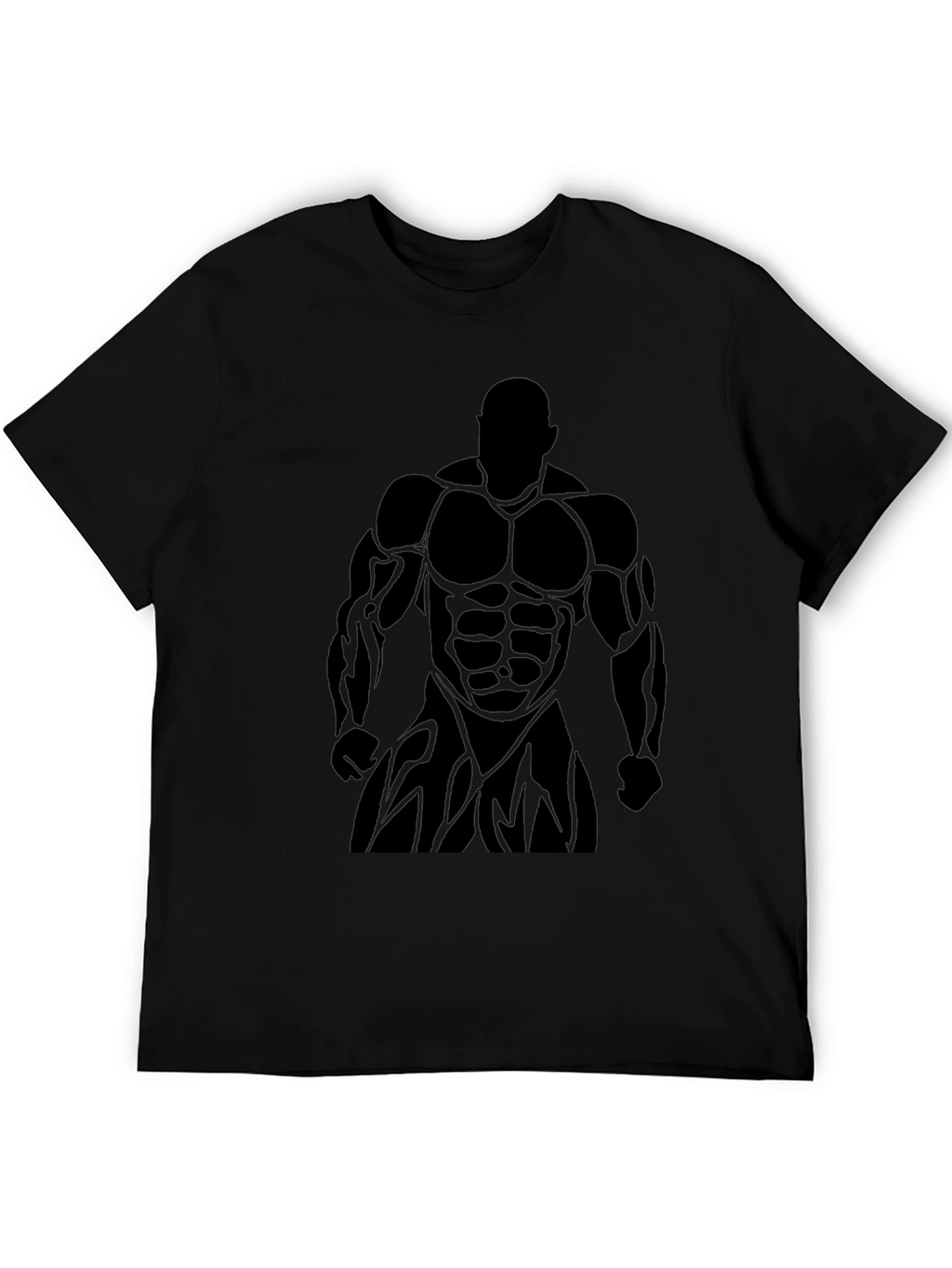 Black Bodybuilder Graphic Tee - Fitness Fan Apparel